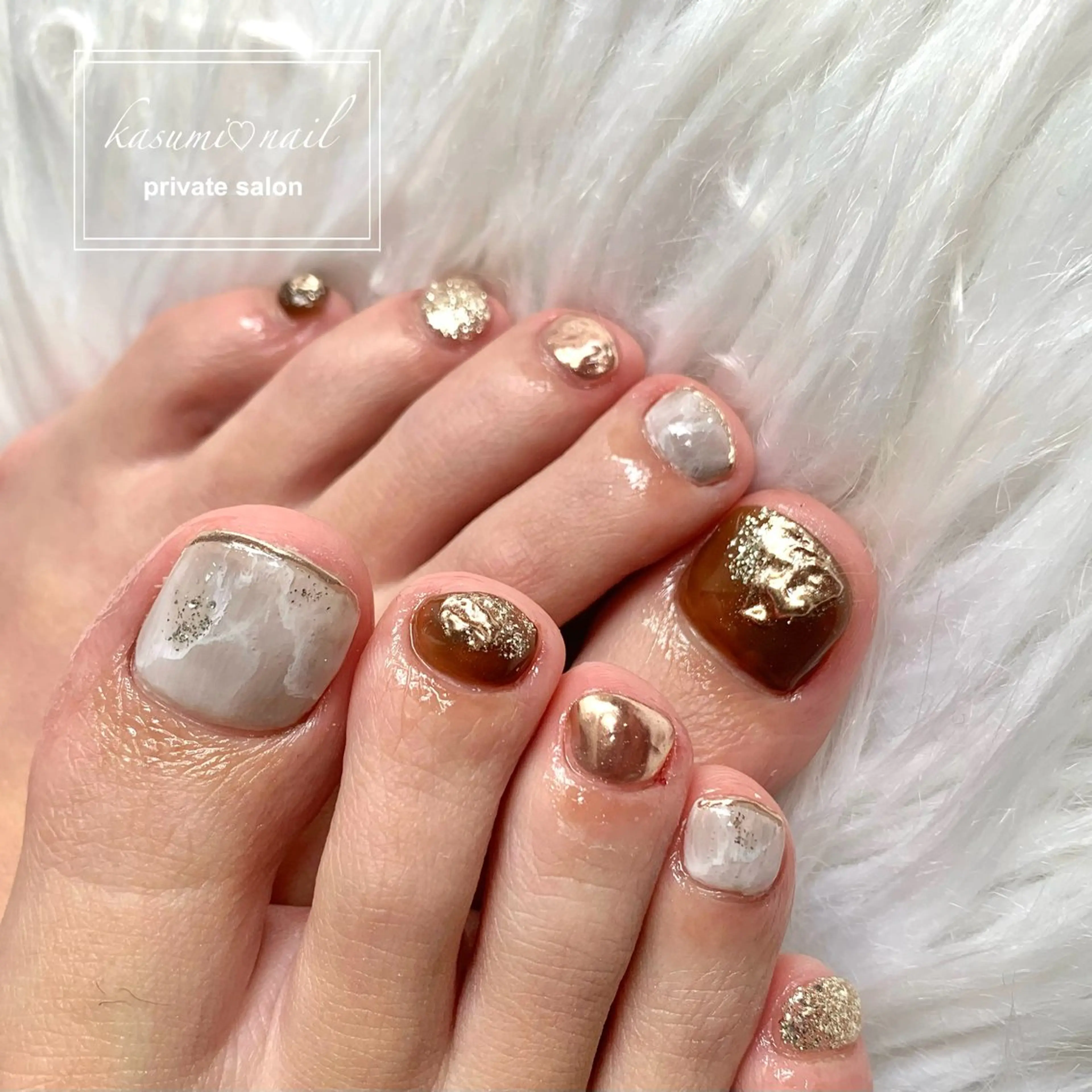 ネイル 大理石ネイル(マーブル) ニュアンスネイル KASUMI♡ Nailのネイルデザイン