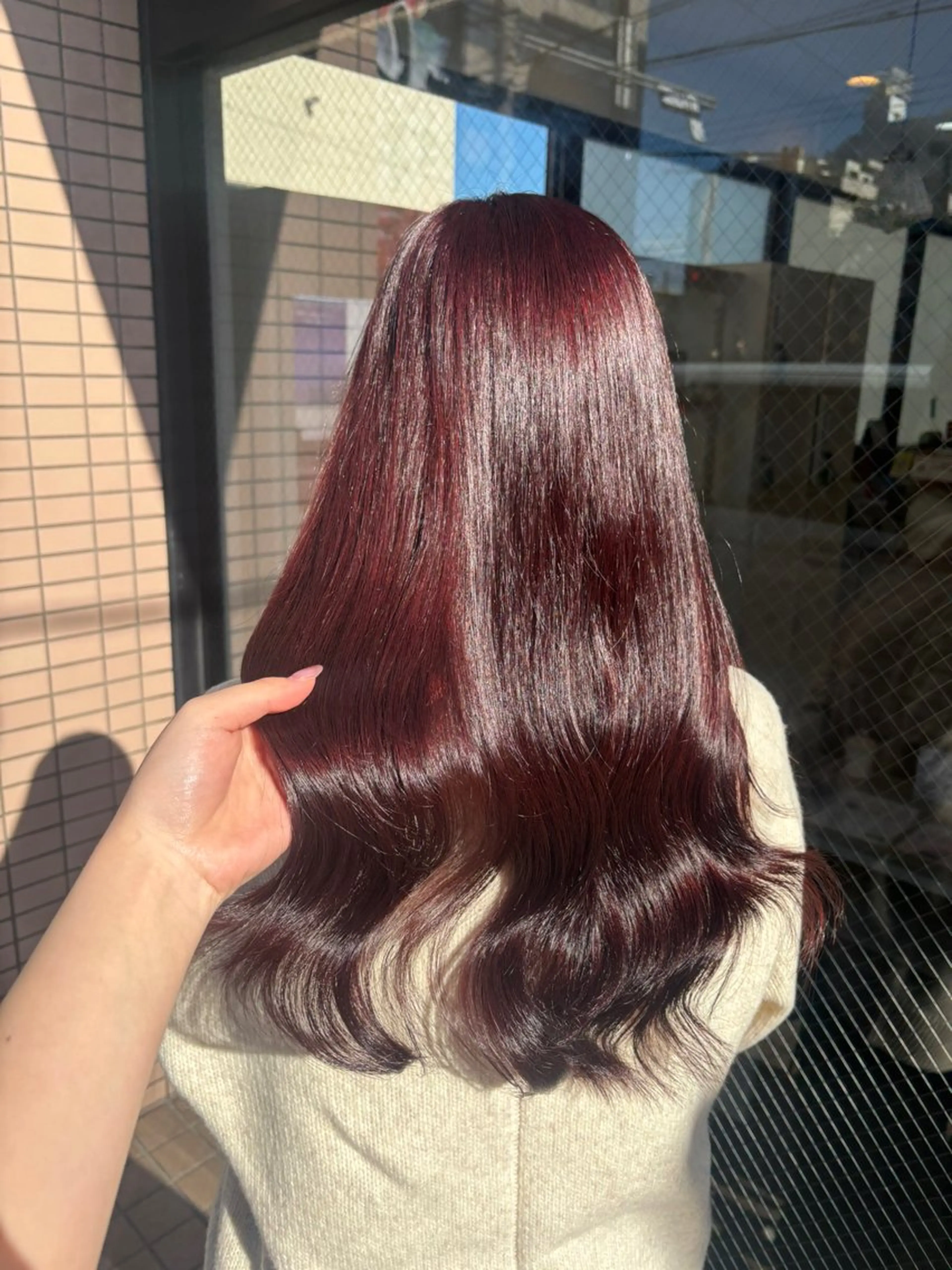 ロング カラー ピンクカラー ヘアカラー レイヤーカット/ おがわゆいり౨ৎ˚⟡のヘアスタイル