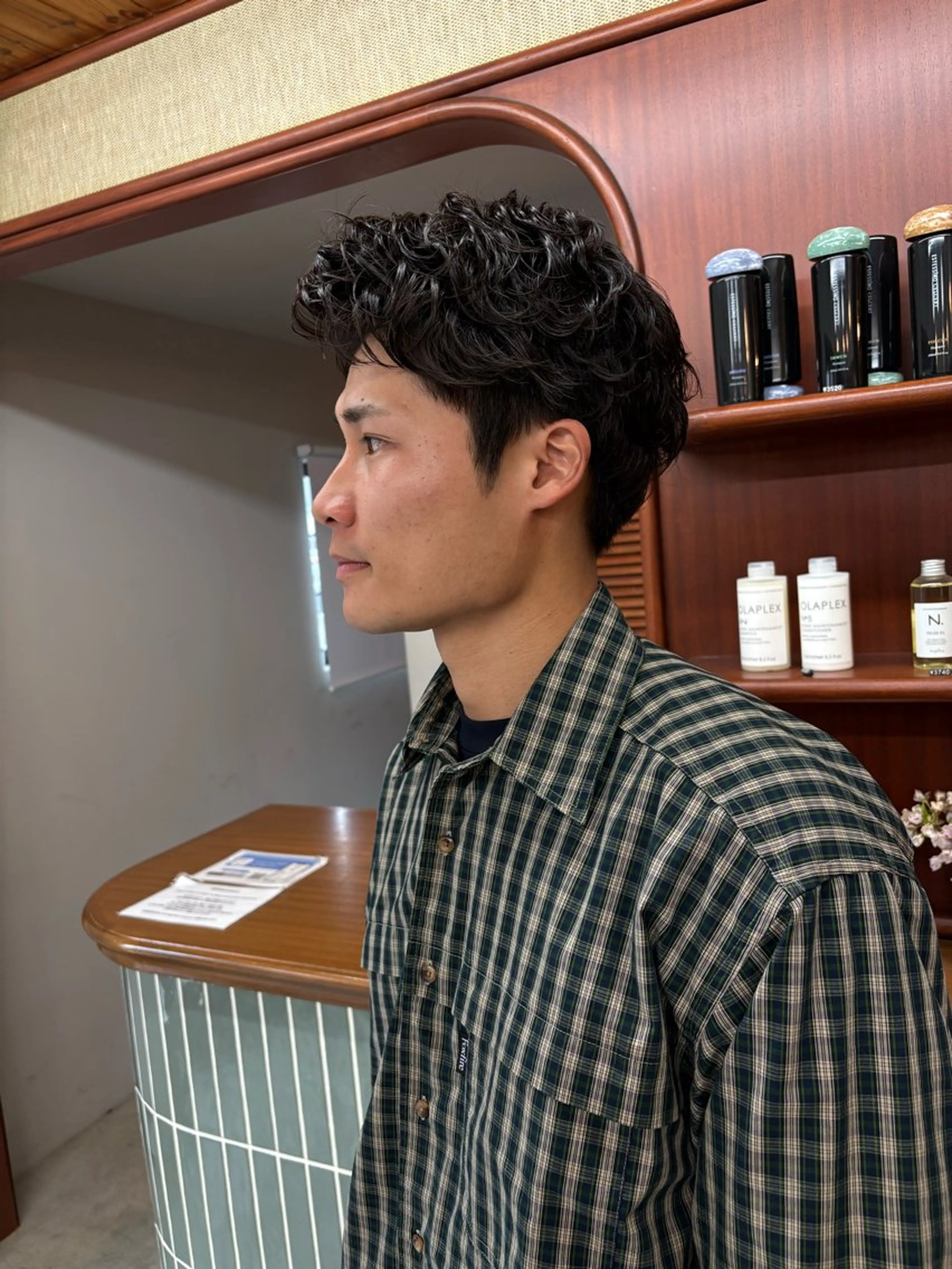 ショート パーマ メンズ メンズパーマ ニュアンスパーマ カット パーマ 五十嵐 雄毅のヘアスタイル