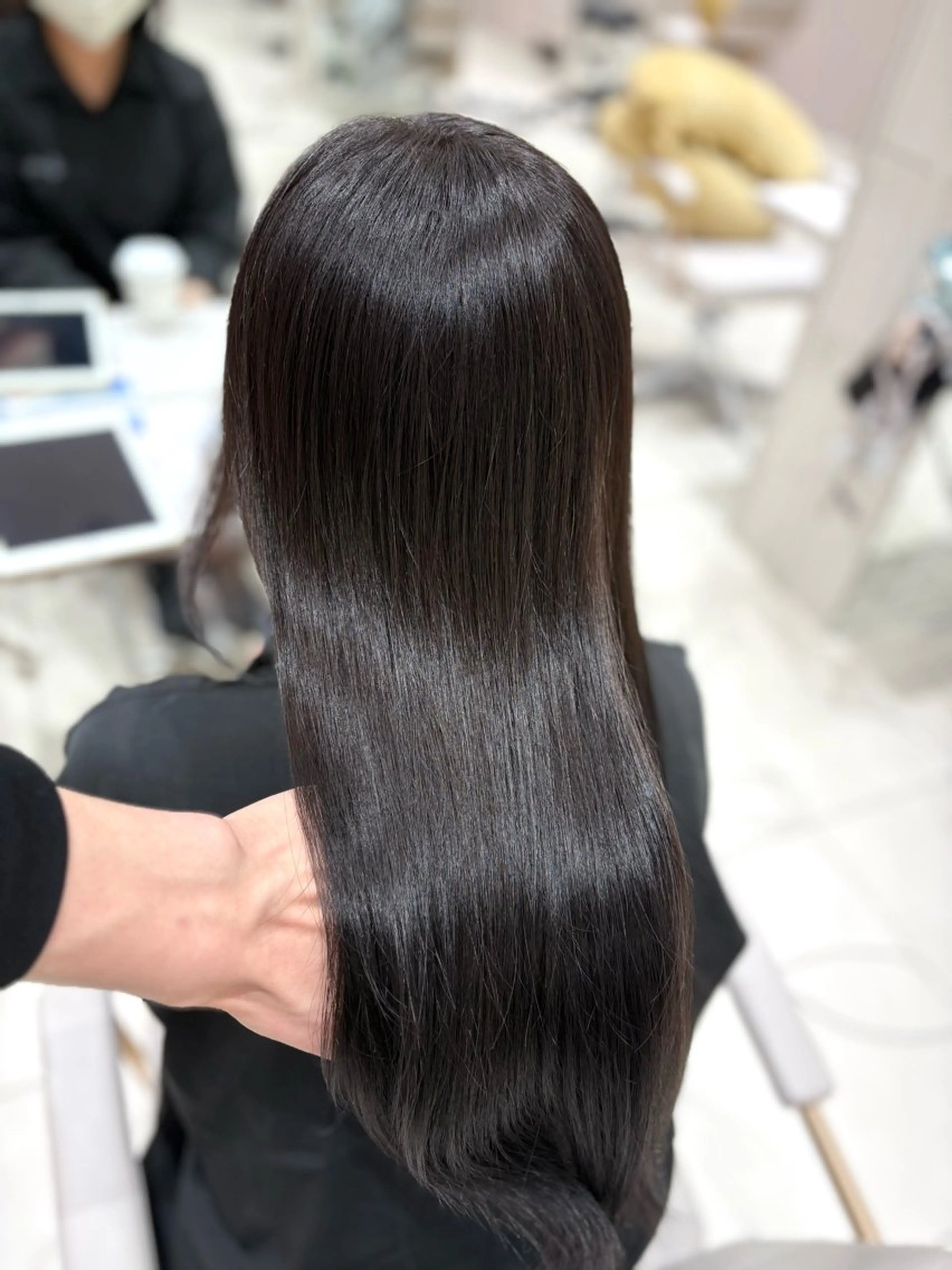 ロング カラー 透明感カラー グレージュ ラベンダーカラー ラベンダーグレージュ ラベンダーグレー ヘアカラー 銀座/オリーブ/ 透明感カラー✨りくのヘアスタイル