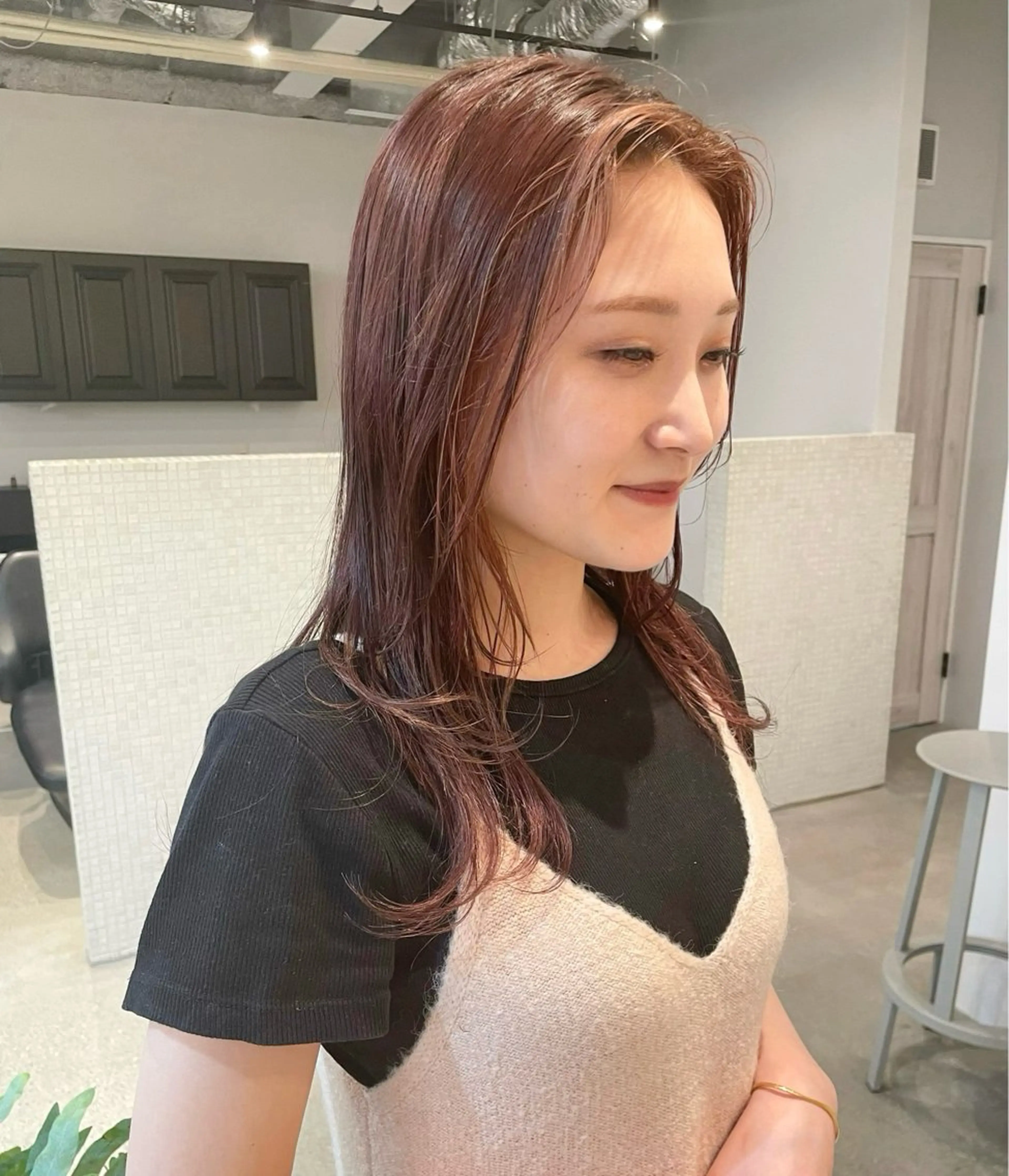 ミディアム カラー ブリーチ カットモデル募集 nanami‪ ꪔ̤のヘアスタイル