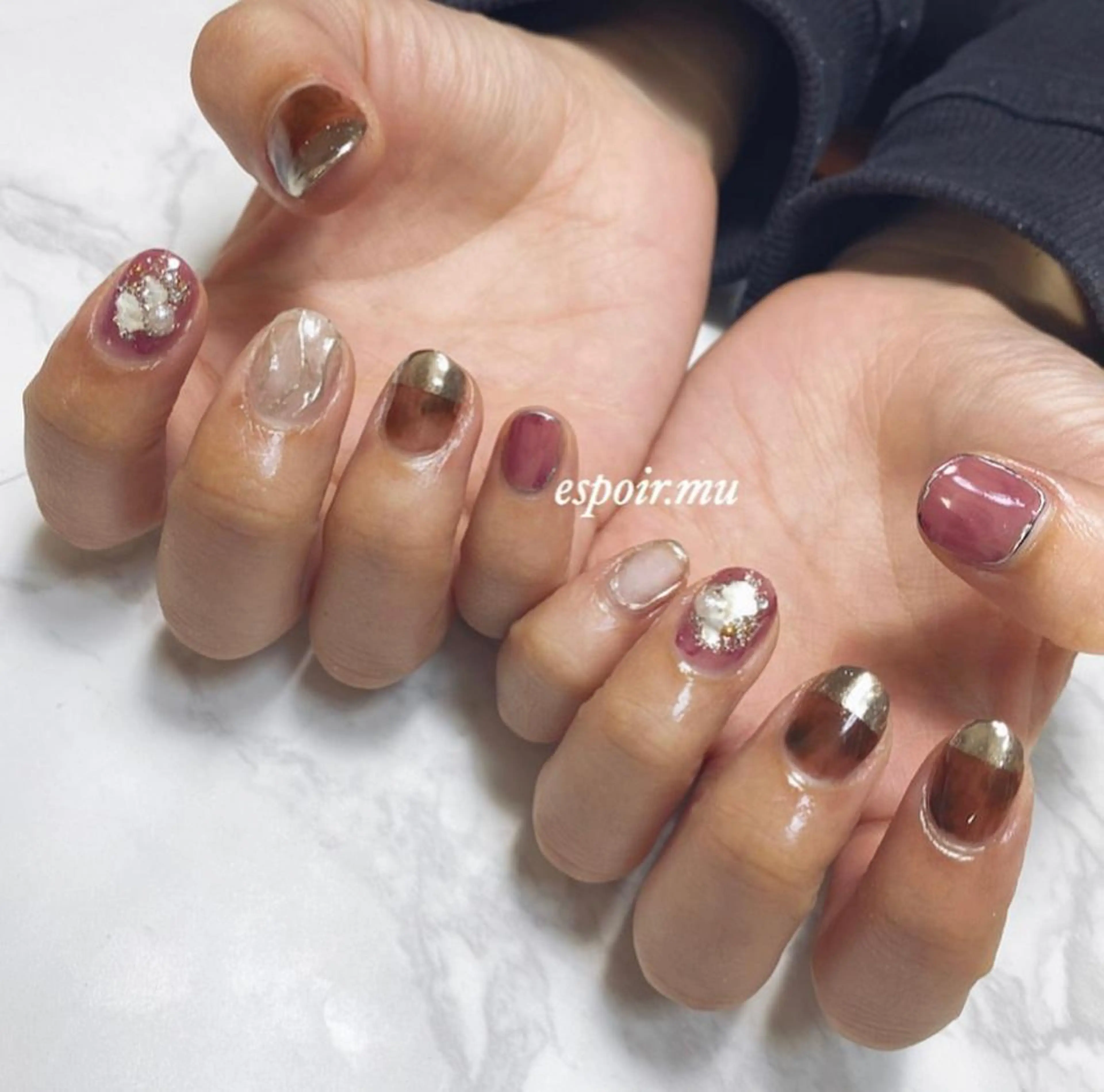 ショート ネイル espoir. muのネイルデザイン