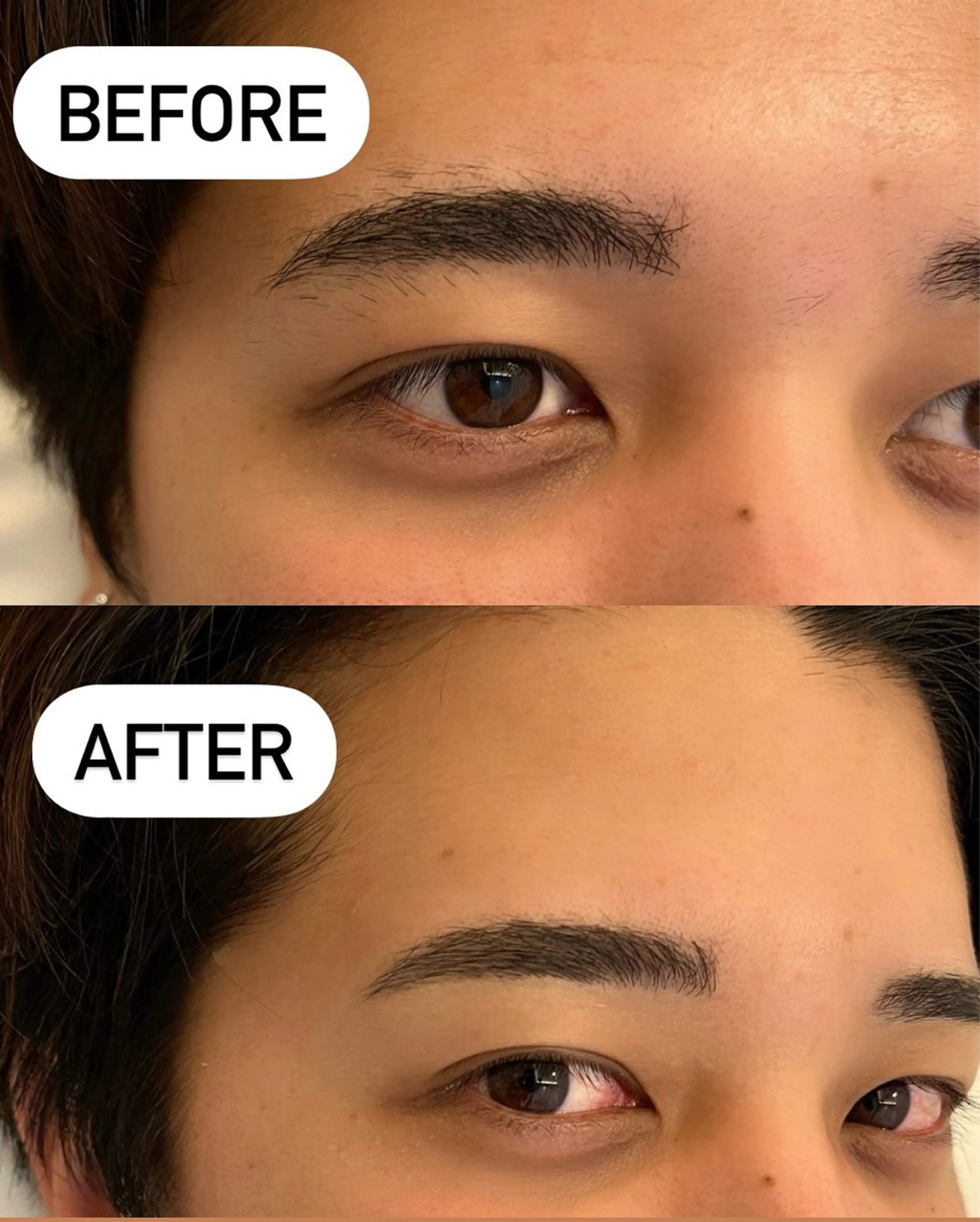 アイブロウ 眉毛ワックス脱毛 ワックス脱毛 まつ毛・眉毛サロン MILK所属・MILK chikaのマツエク・マツパデザイン