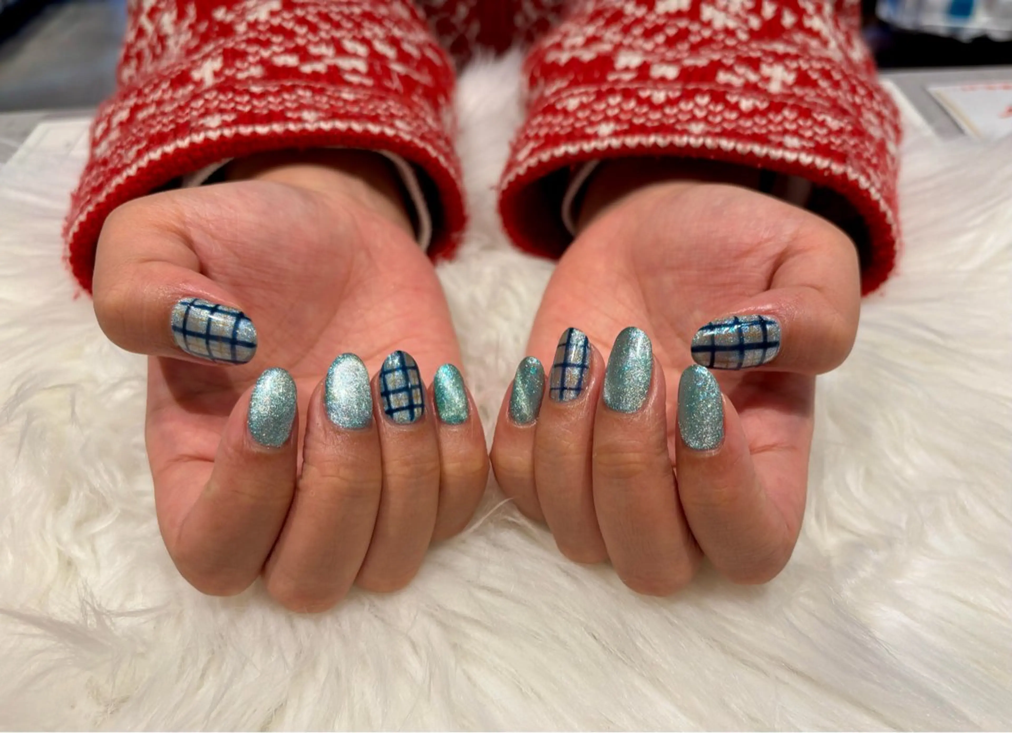 ネイル キラキラネイル マグネットネイル recon🌟 HINAのネイルデザイン