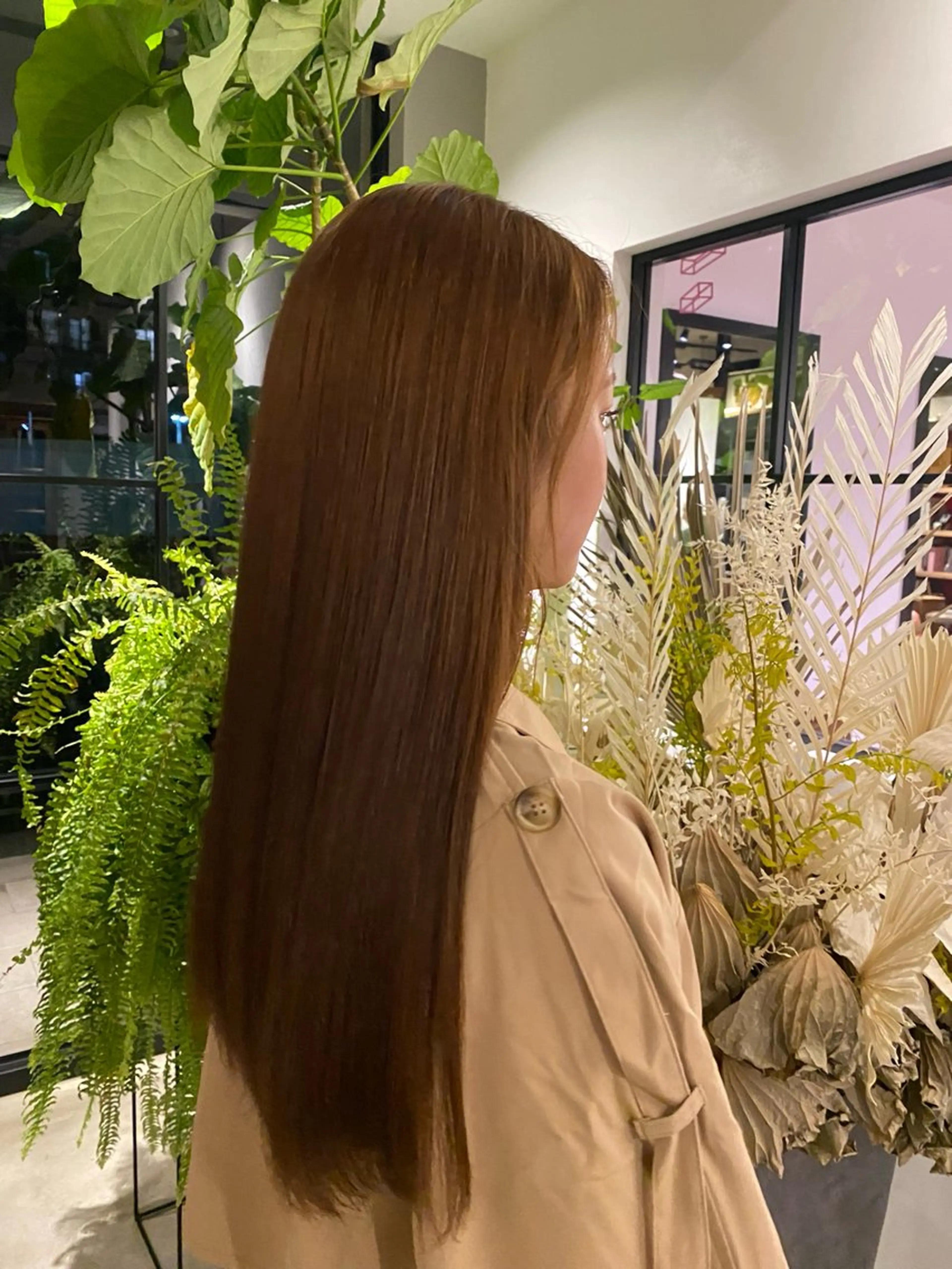 ロング カラー カット ヘアカラー 白木 葵のヘアスタイル