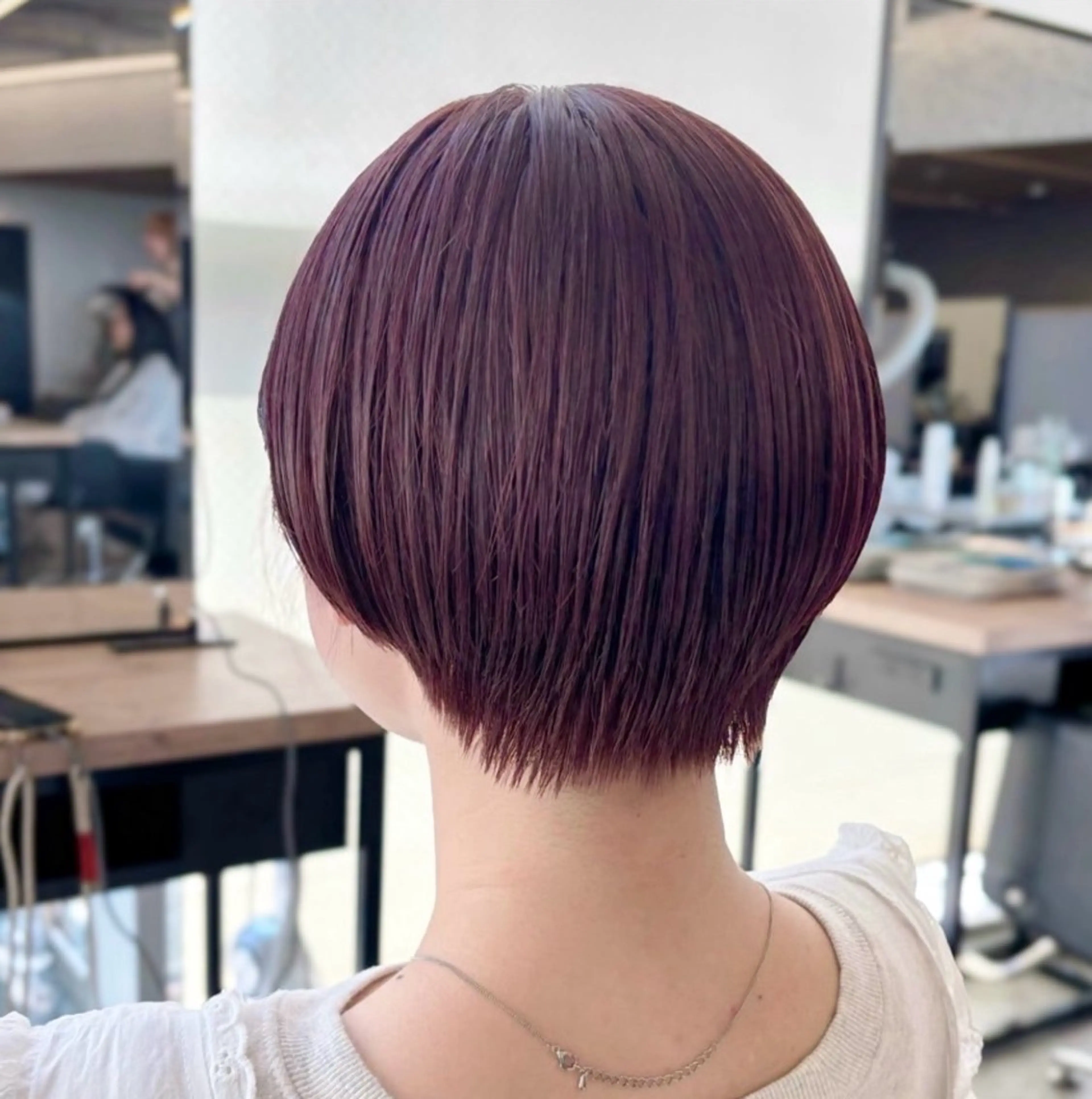 ショート 似合わせ/ベージュ /レイヤー/りほ🤍のヘアスタイル