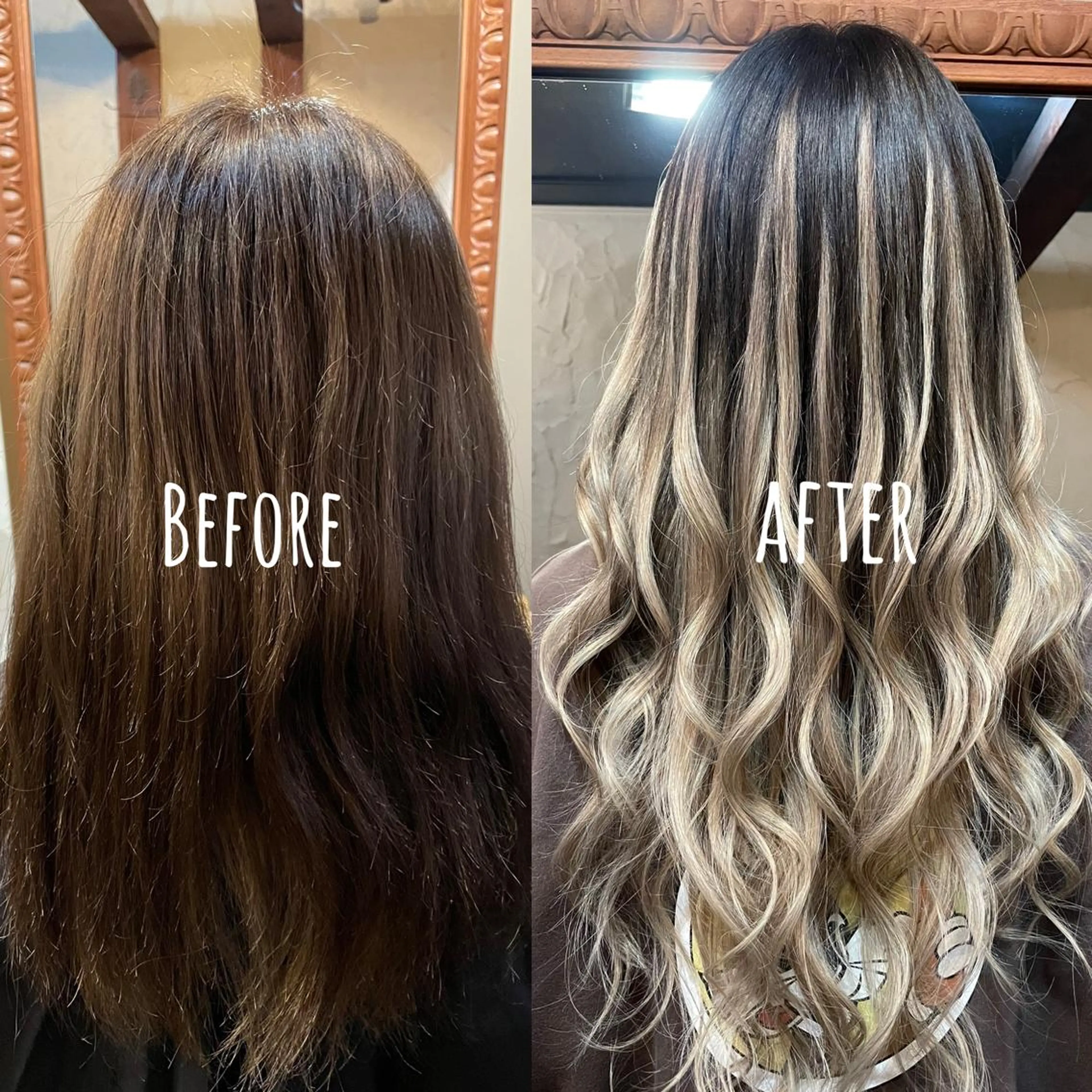 2回目以降の方💜地域最安値❤️🧡💛最高級シールエクステ70枚＋艶カラー(全体)＋修復トリートメント＋カット無料✂️の写真