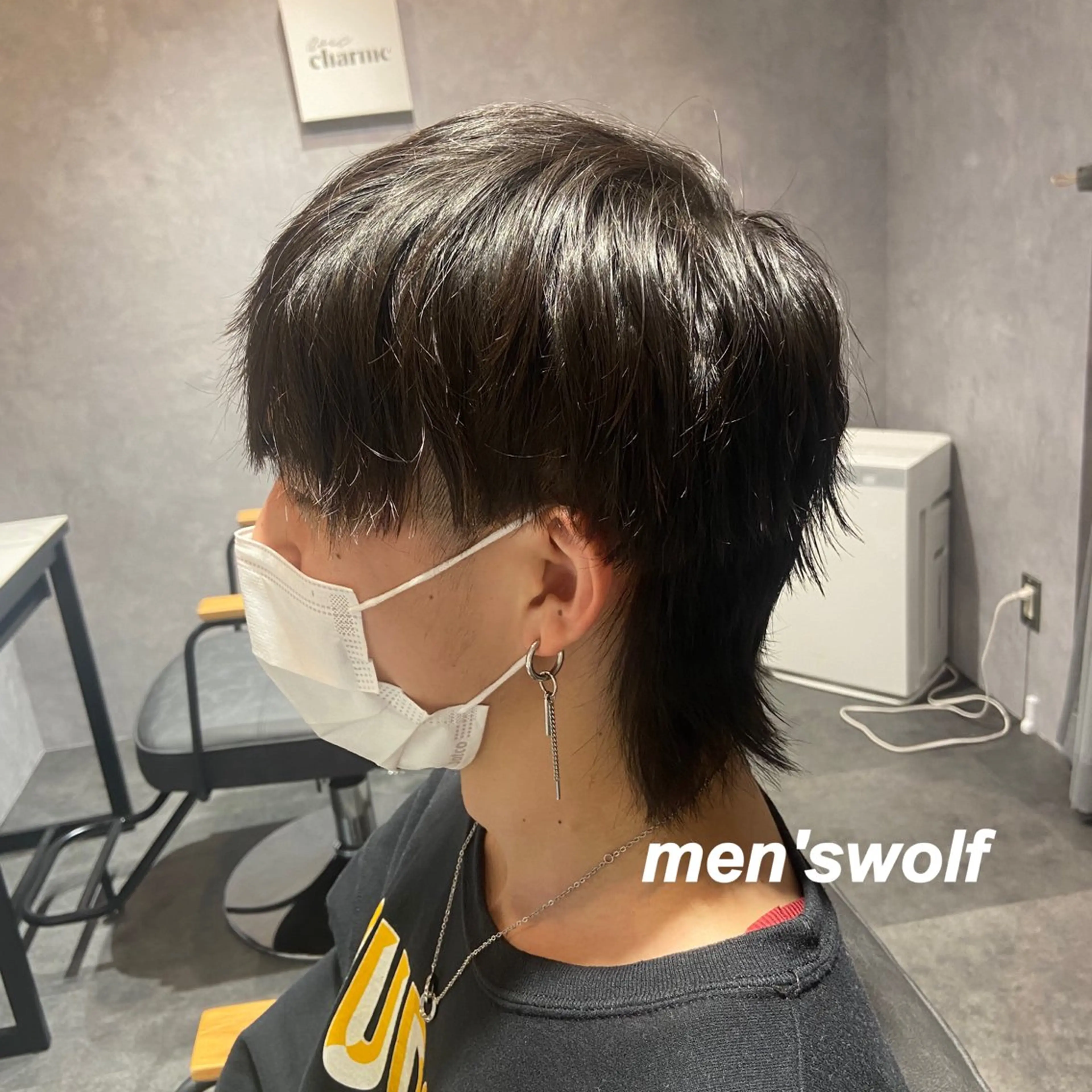 メンズ メンズウルフカット ウルフカット プルエクステ/インナ ーカラー🦊はるなのヘアスタイル