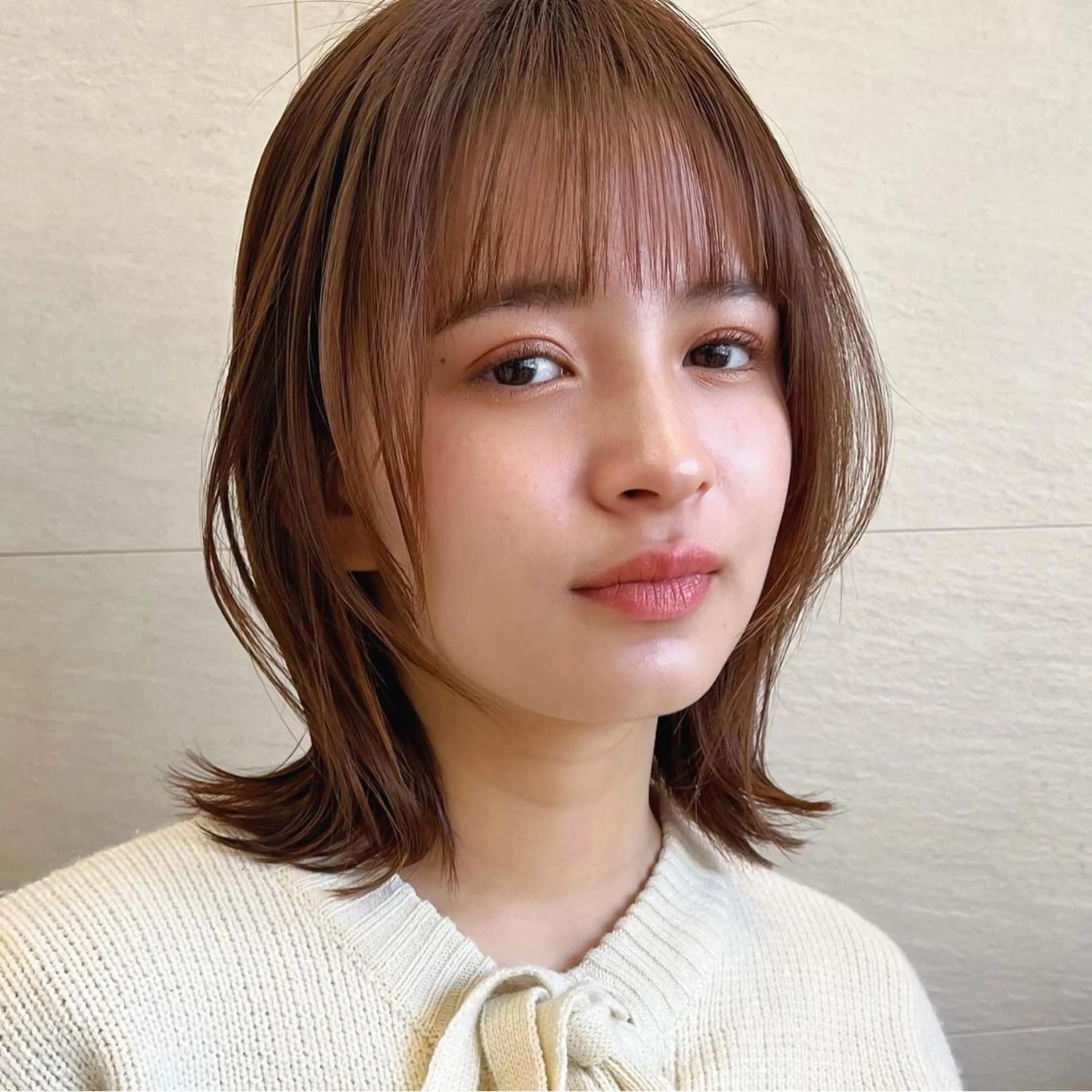 セミロング カラー カット トリートメント 🌱小顔ヘア/ボブ ミディアム/双葉🌱のヘアスタイル