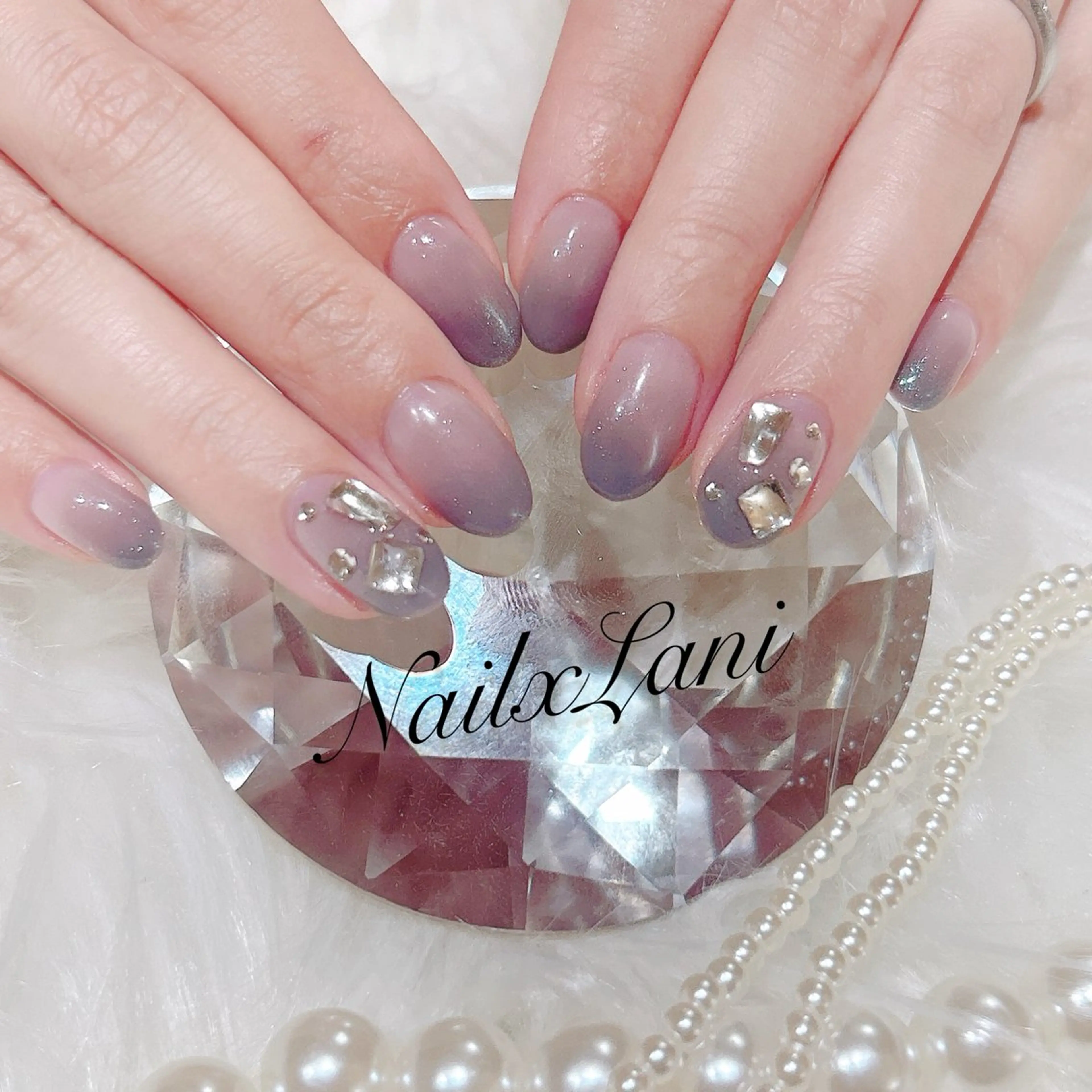 ネイル フットネイル ジェルネイル マグネットネイル パラジェル Nail×Lani 深爪矯正対応◎のネイルデザイン