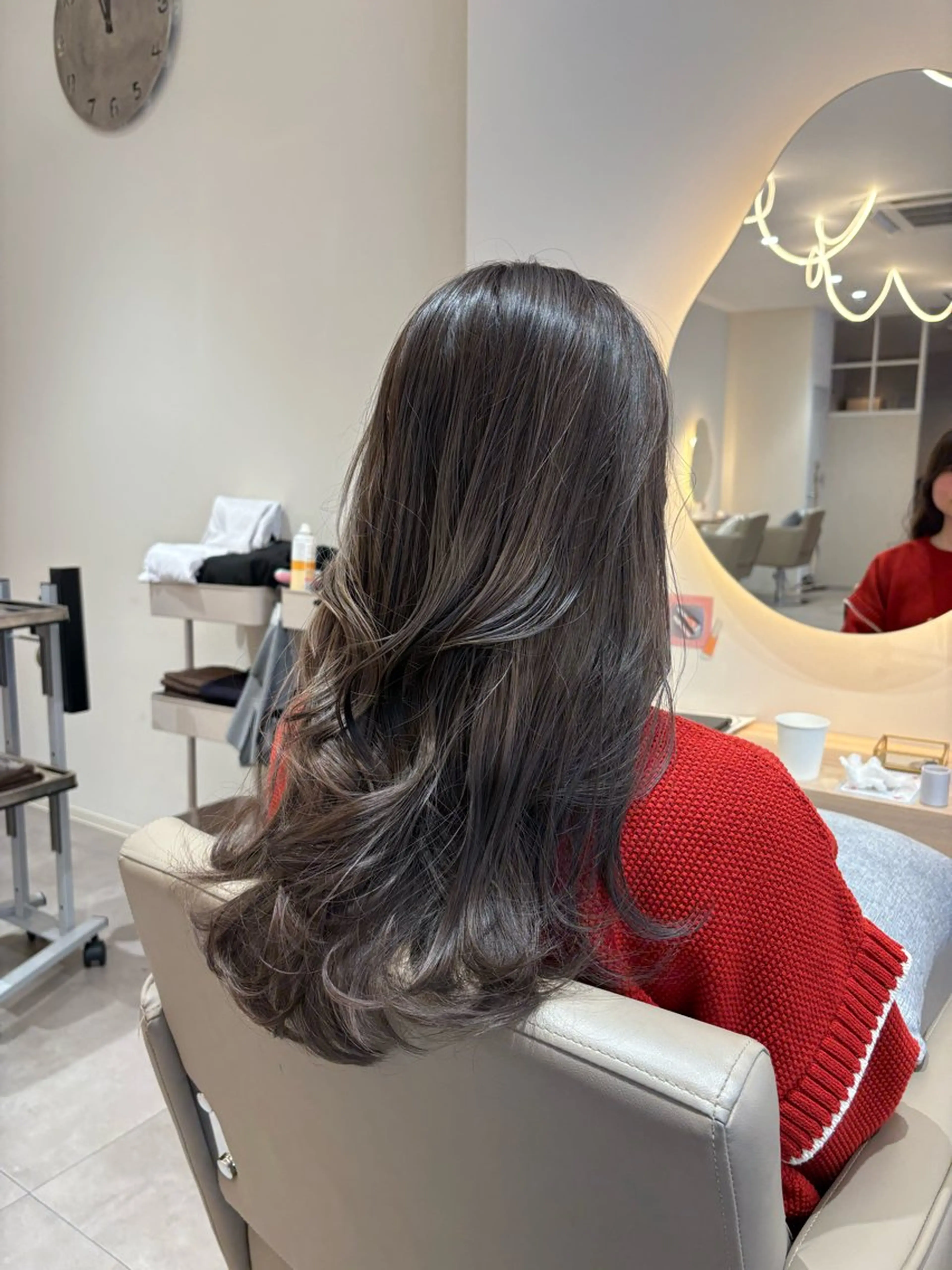 ロング カラー ベージュカラー ブリーチ 透明感カラー グレージュ カット ヘアカラー レイヤー/透明感/髪 質改善/メンズ/佐藤のヘアスタイル