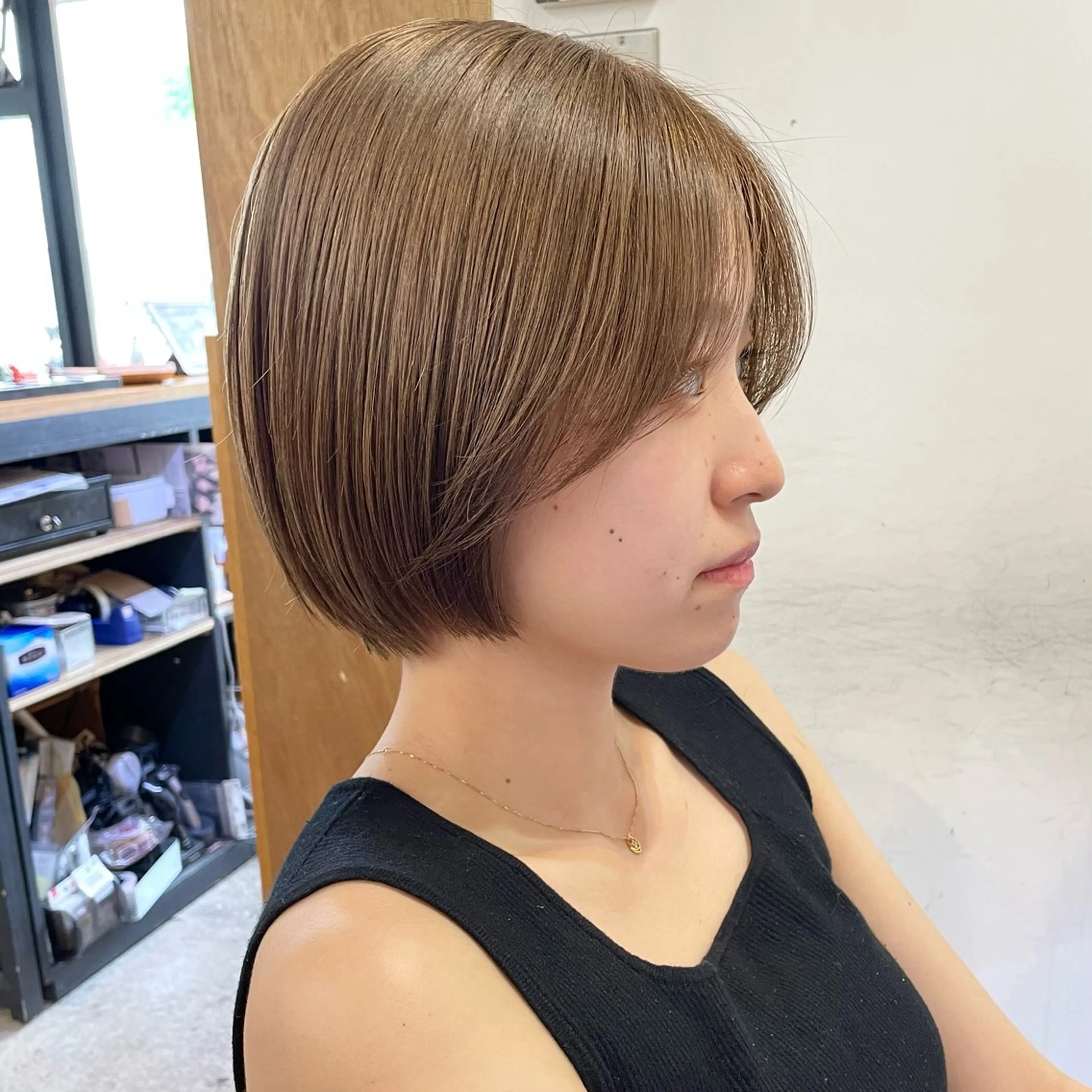 ショート カラー カット ヘアカラー トリートメント 🌿レイヤーボブ/パ ーマ🌿　木梨健太のヘアスタイル