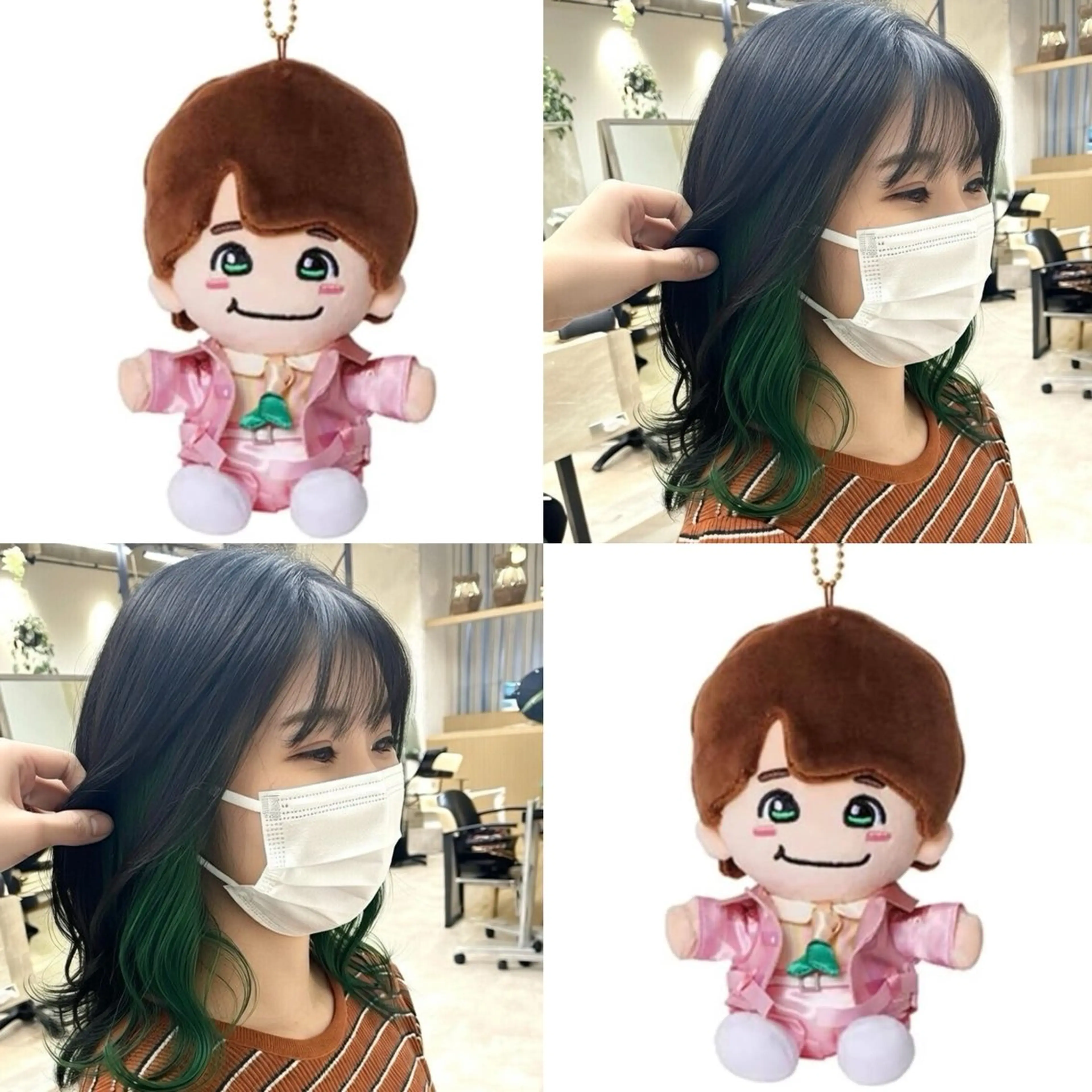 ロング カラー ブリーチ 透明感カラー ヘアカラー インナー/2次元/ 推しカラー/しゅうとのヘアスタイル