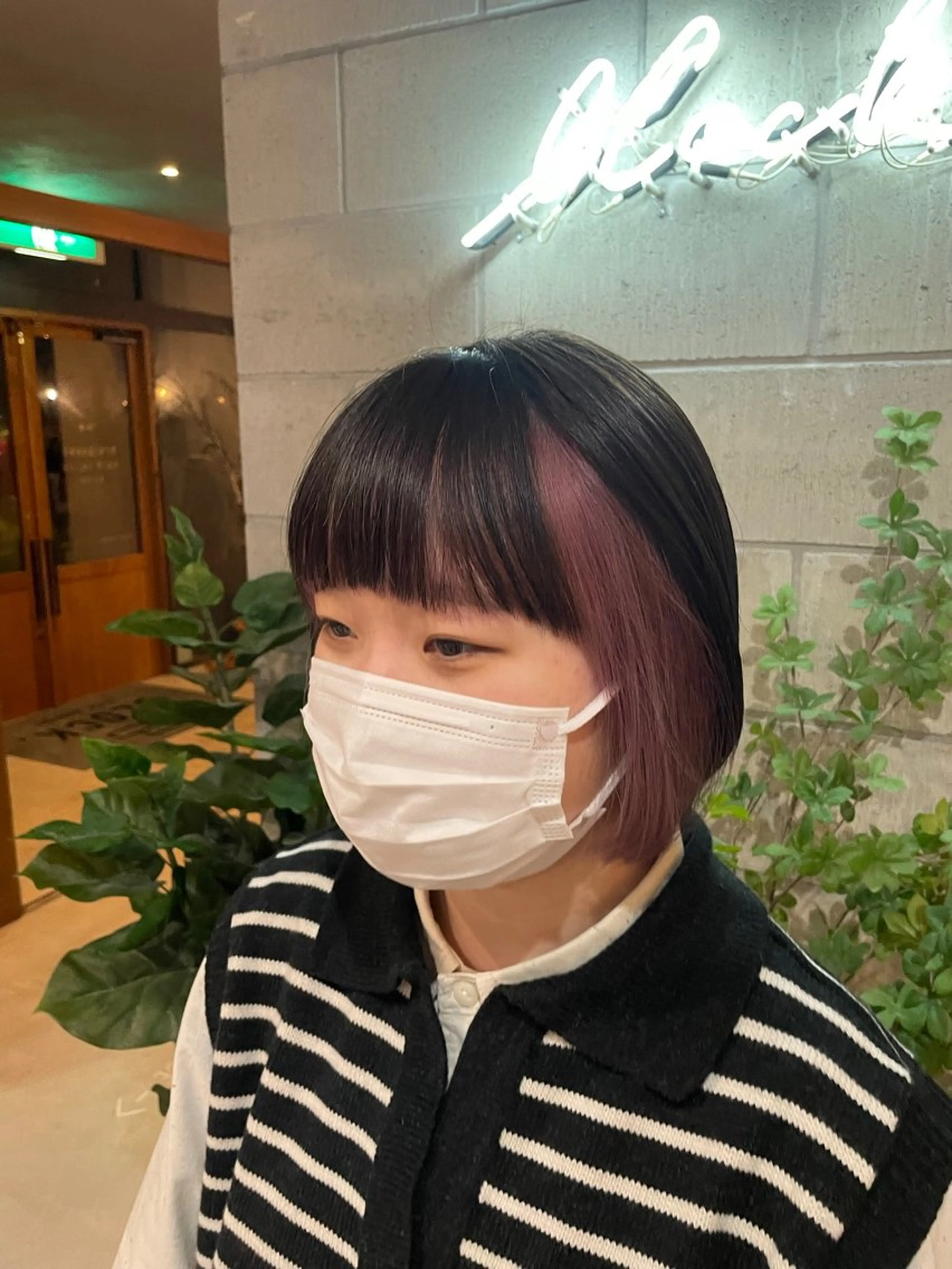 ミディアム カラー ヘアカラー 艶髪/透明感カラー/ 韓国/nonokaのヘアスタイル