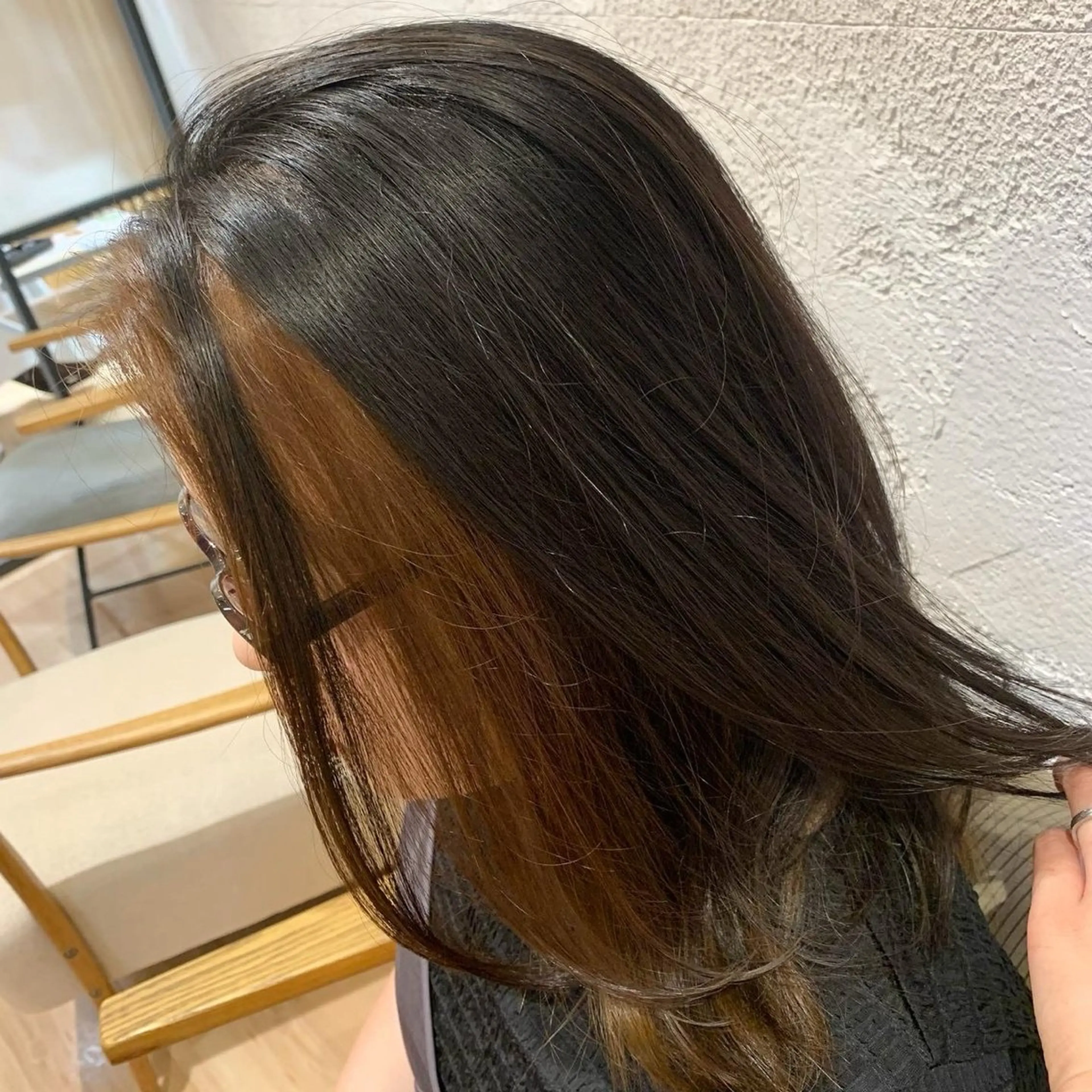 ミディアム カラー ミストバング ブリーチ  フェイスフレーミング インナーカラー ブリーチなしカラー SCALA所属・合田 悠華のその他イメージ