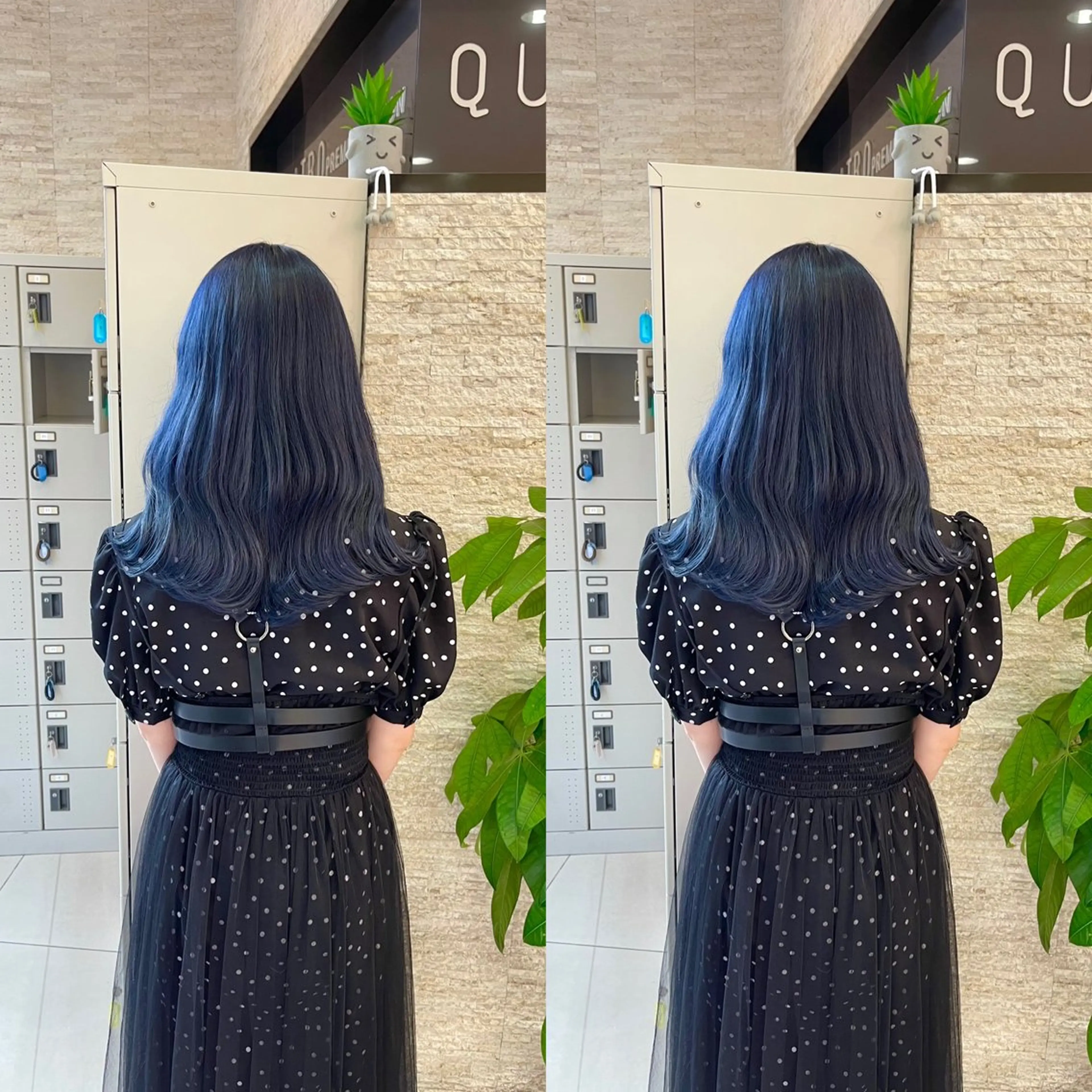 ロング カット ヘアカラー トリートメント Y Uのヘアスタイル