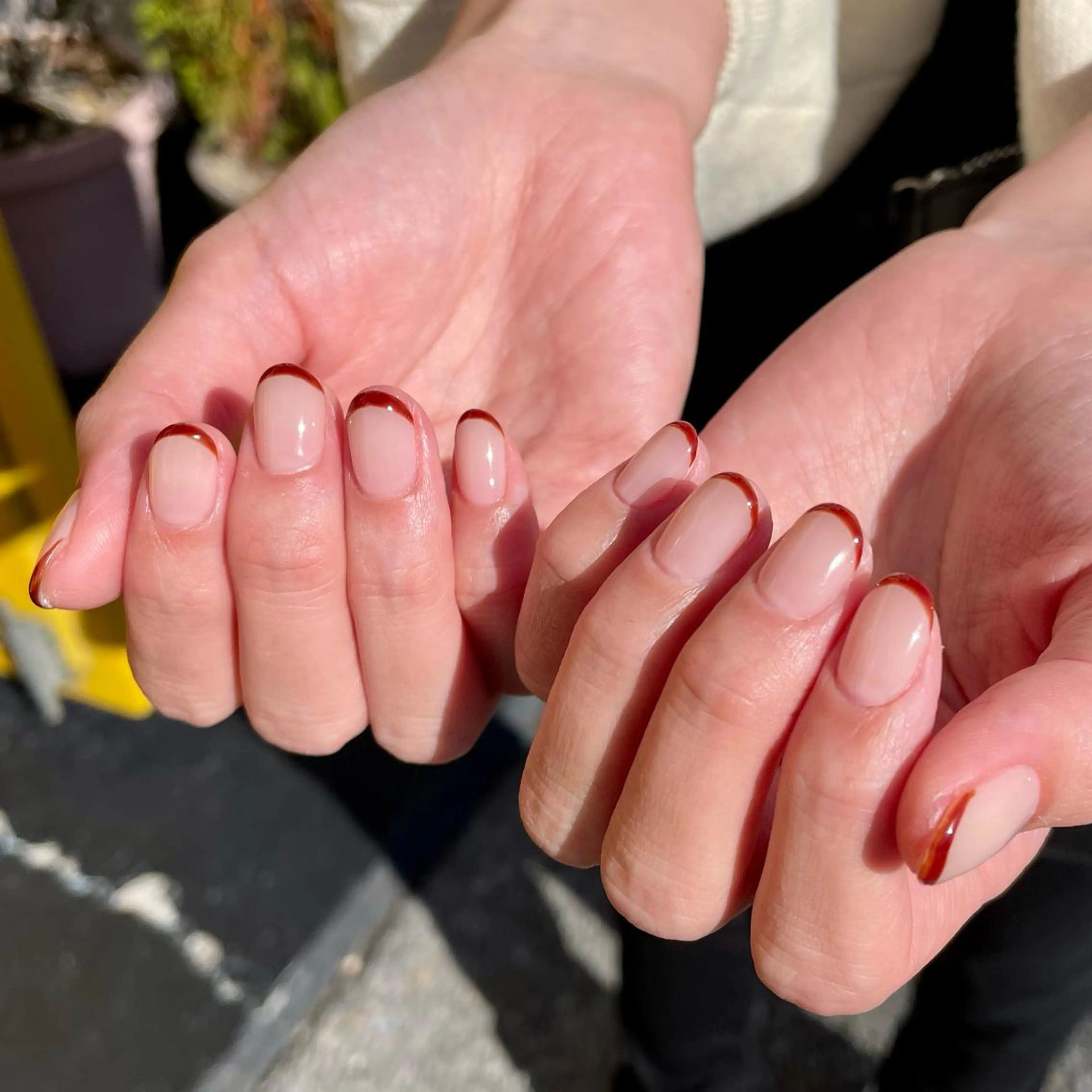 ネイル フレンチネイル 丹(TAN.) akariのネイルデザイン