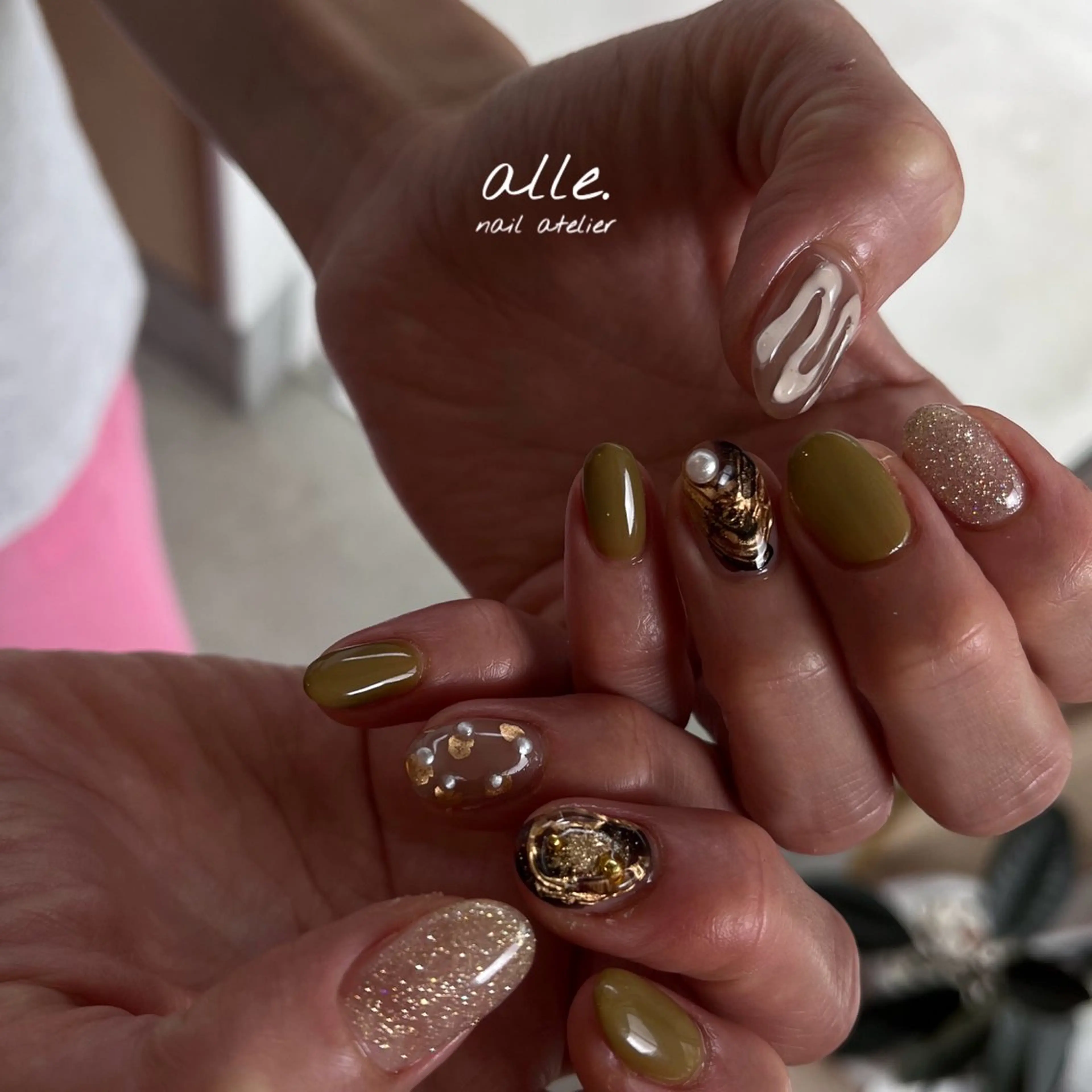 ネイル ハンドネイル atelier alle.のネイルデザイン