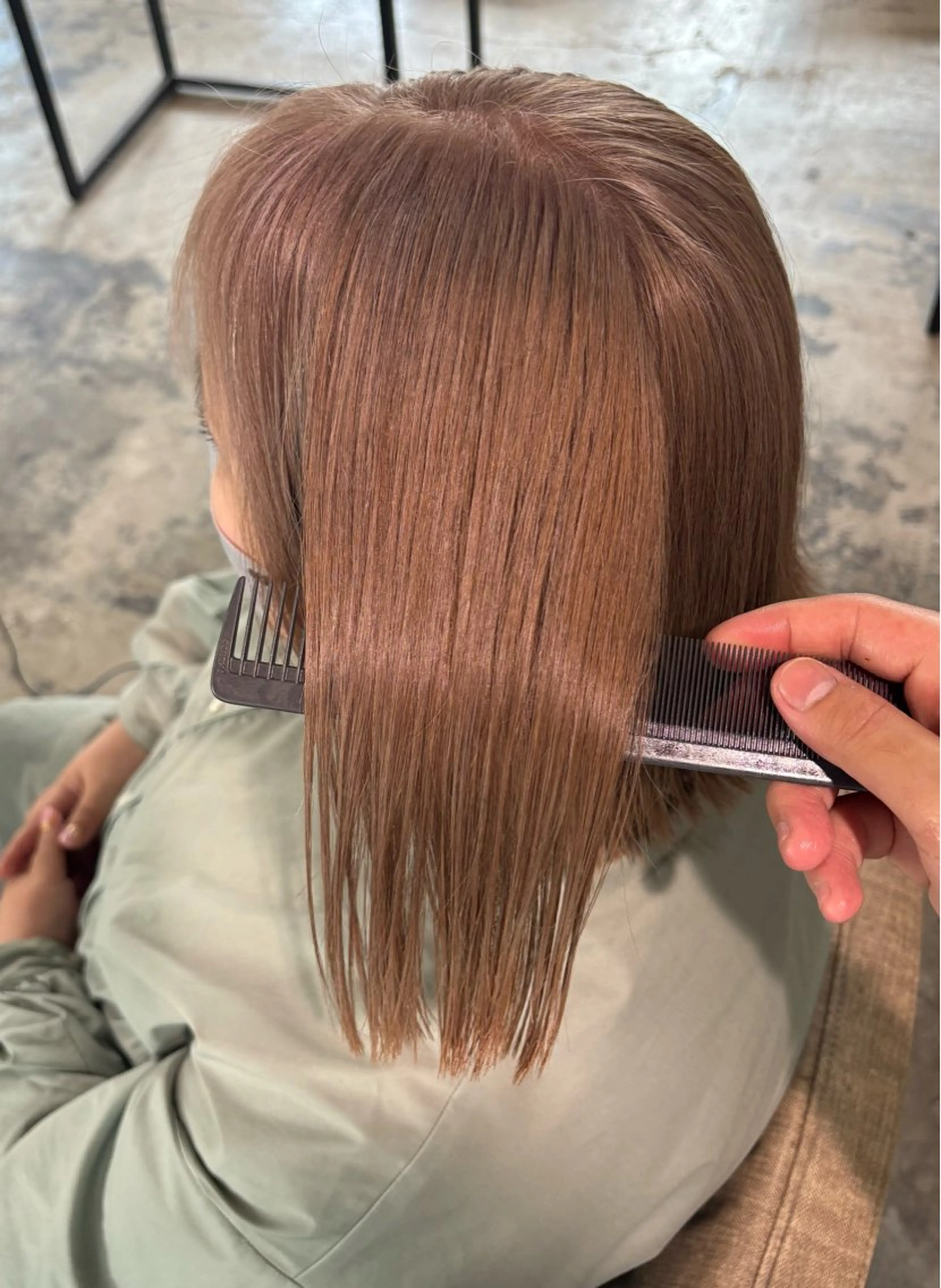 ミディアム 最新ケアカラー 髪質改善YUTOのヘアスタイル