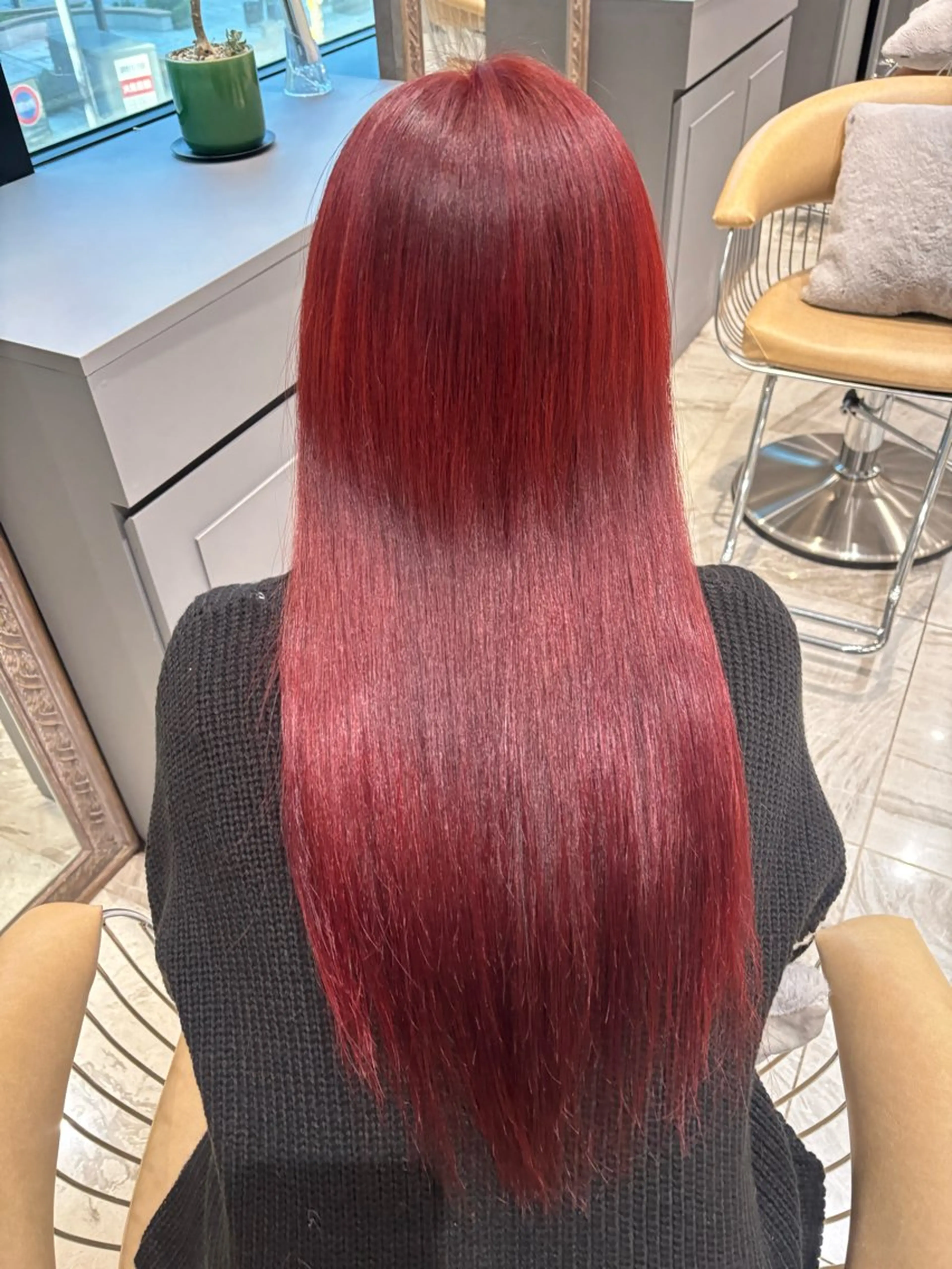 セミロング カラー ブリーチ ヘアカラー 透明感カラー/艶髪 髪質改善/ayariのヘアスタイル