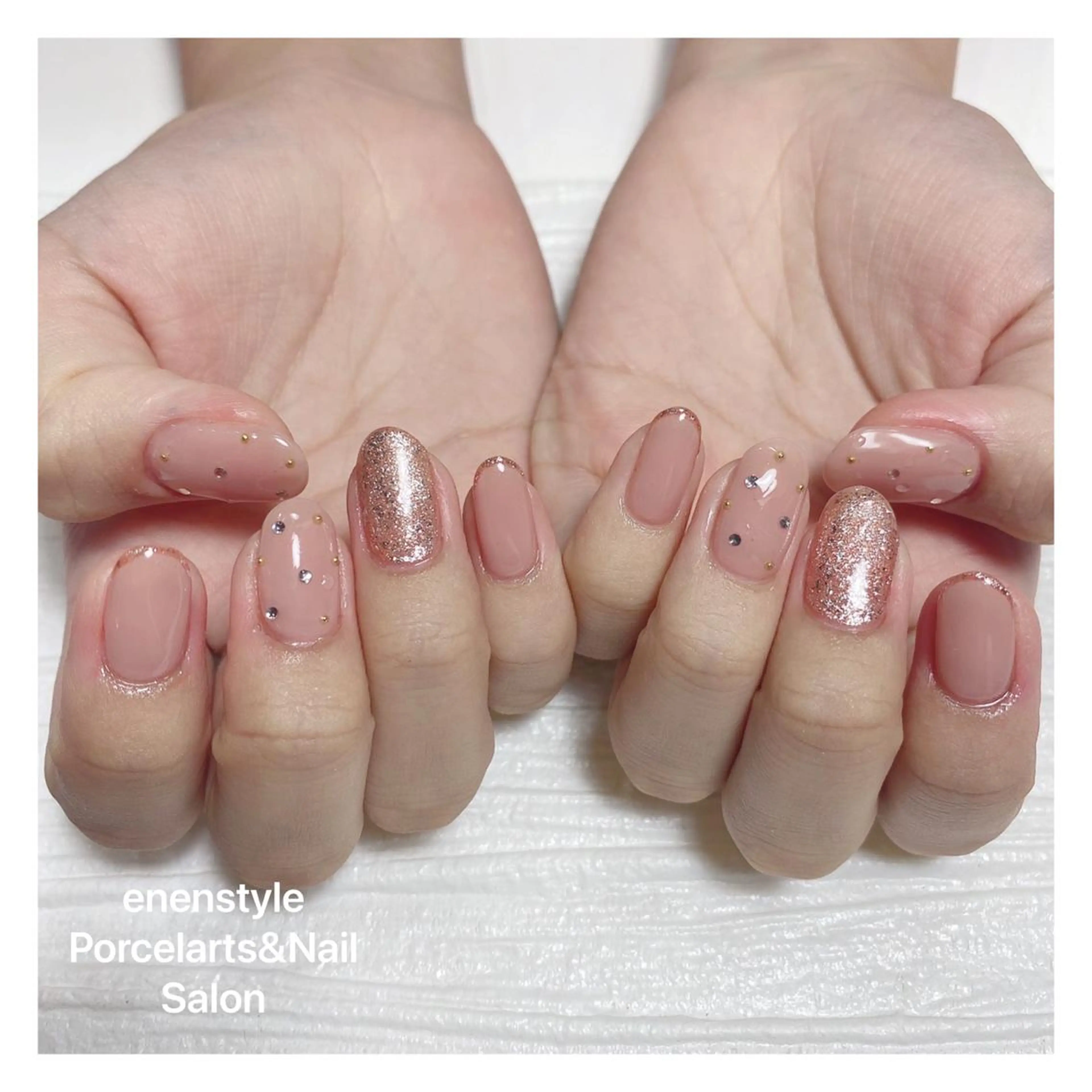 ミディアム ネイル ハンドネイル 👑enen style👑のネイルデザイン