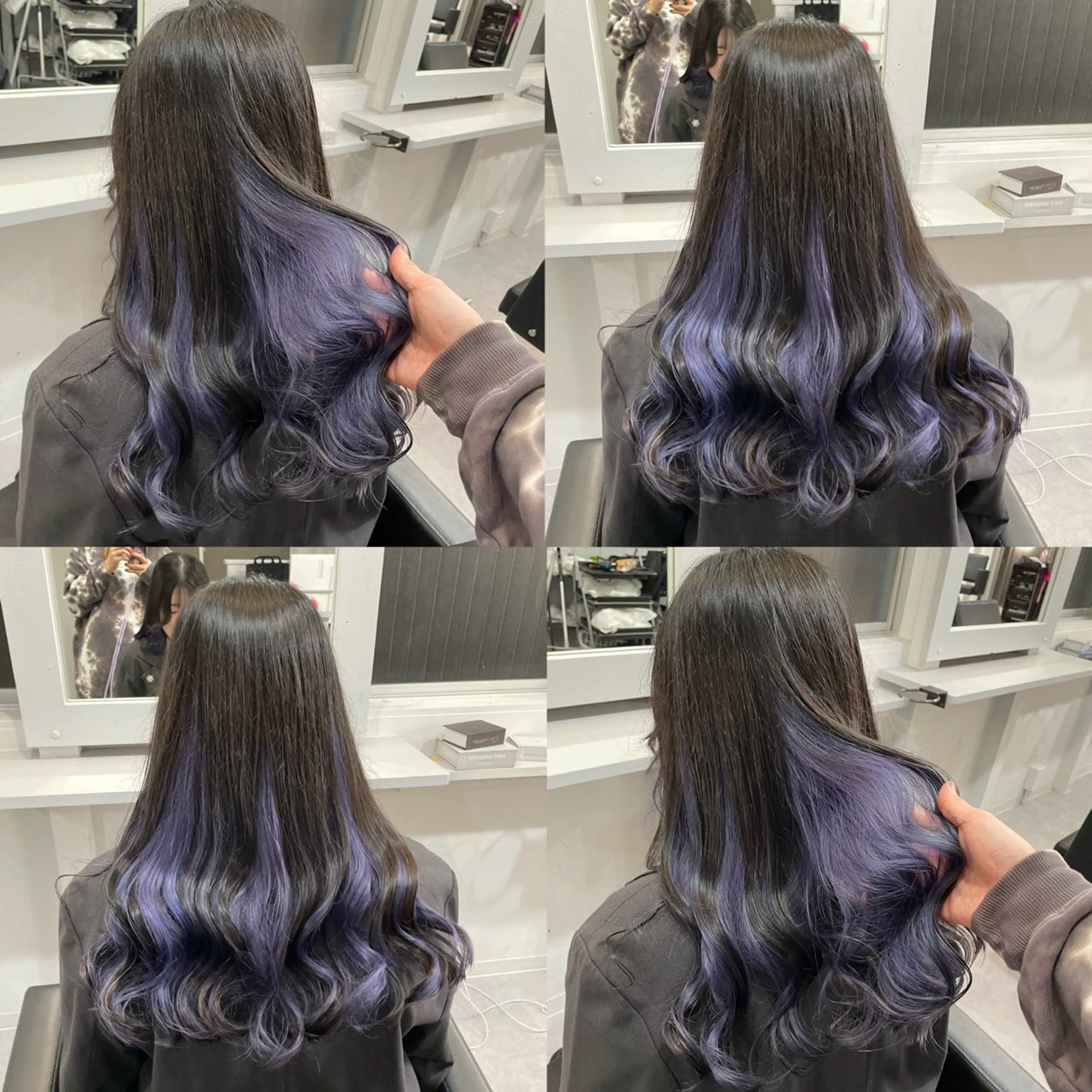 ロング パープルカラー Cielro【 シェイロ 】所属・Cielro/ダブル カラー/西田咲希のヘアスタイル