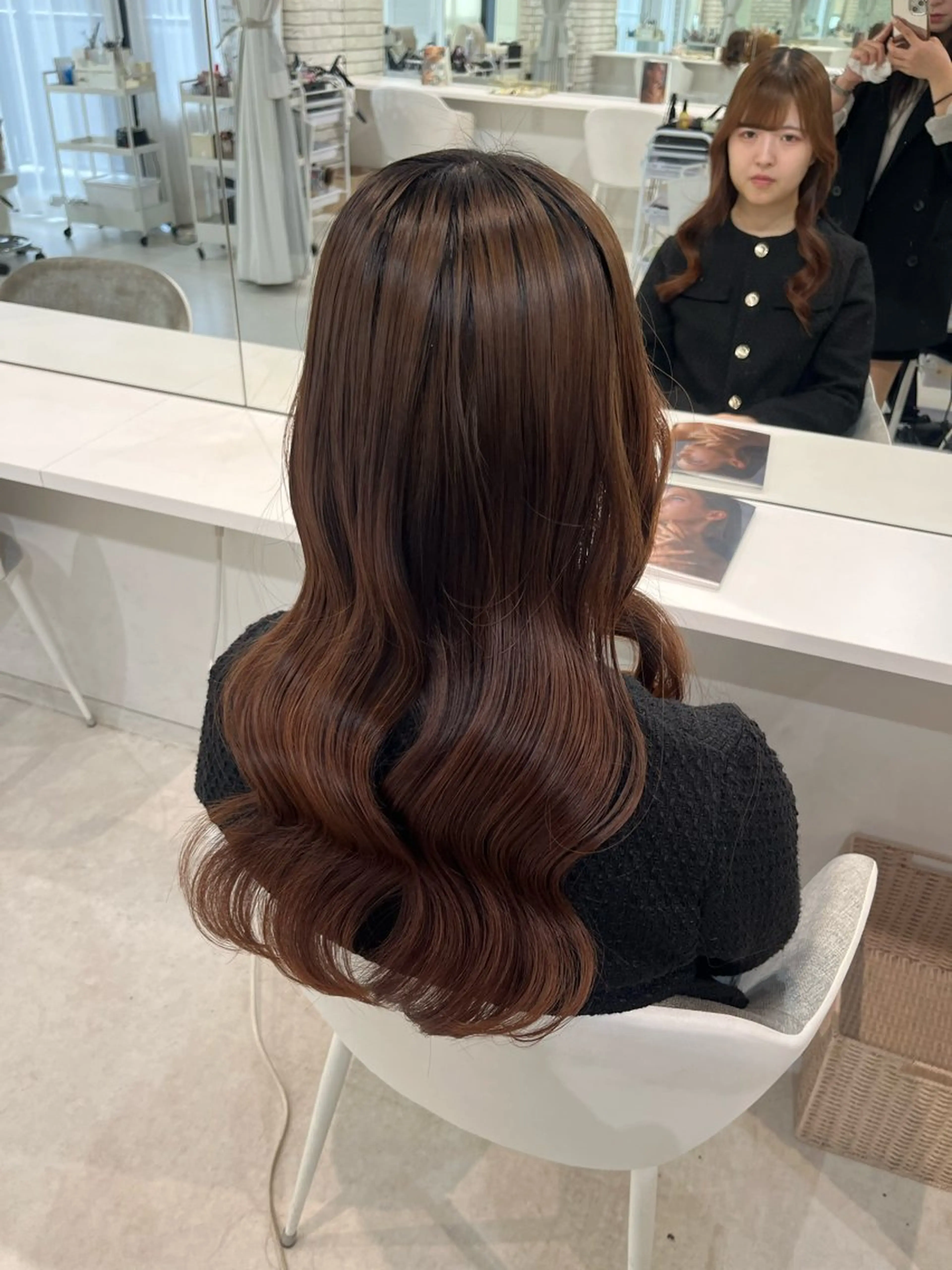 ロング ヨシンモリ 韓国風ヘア Dityca tia所属・さくら/ ヘアセット 無料モデル募集のヘアスタイル