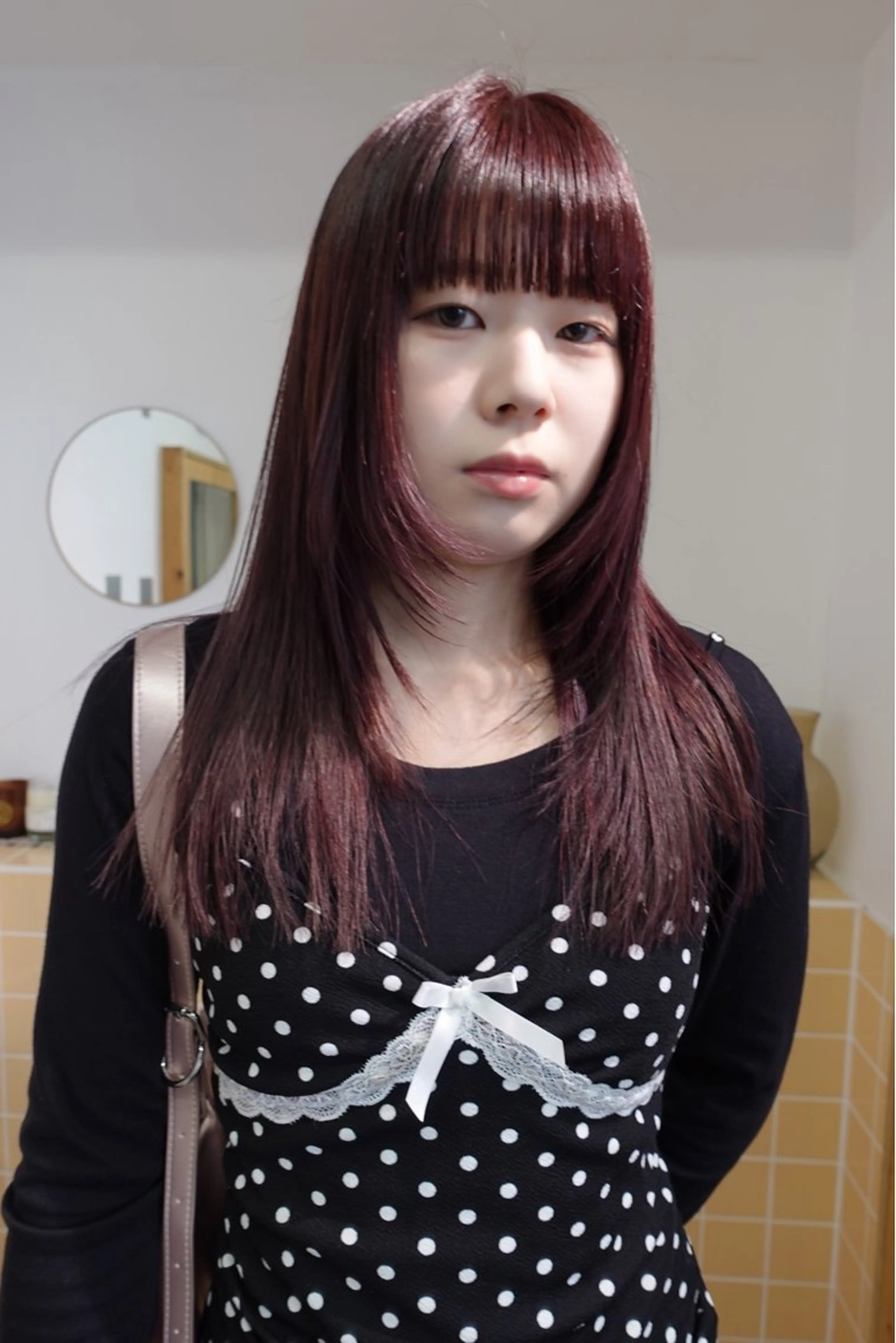 ロング カラー カット ヘアカラー トリートメント sakura🌸 レイヤー/韓国ヘアのヘアスタイル