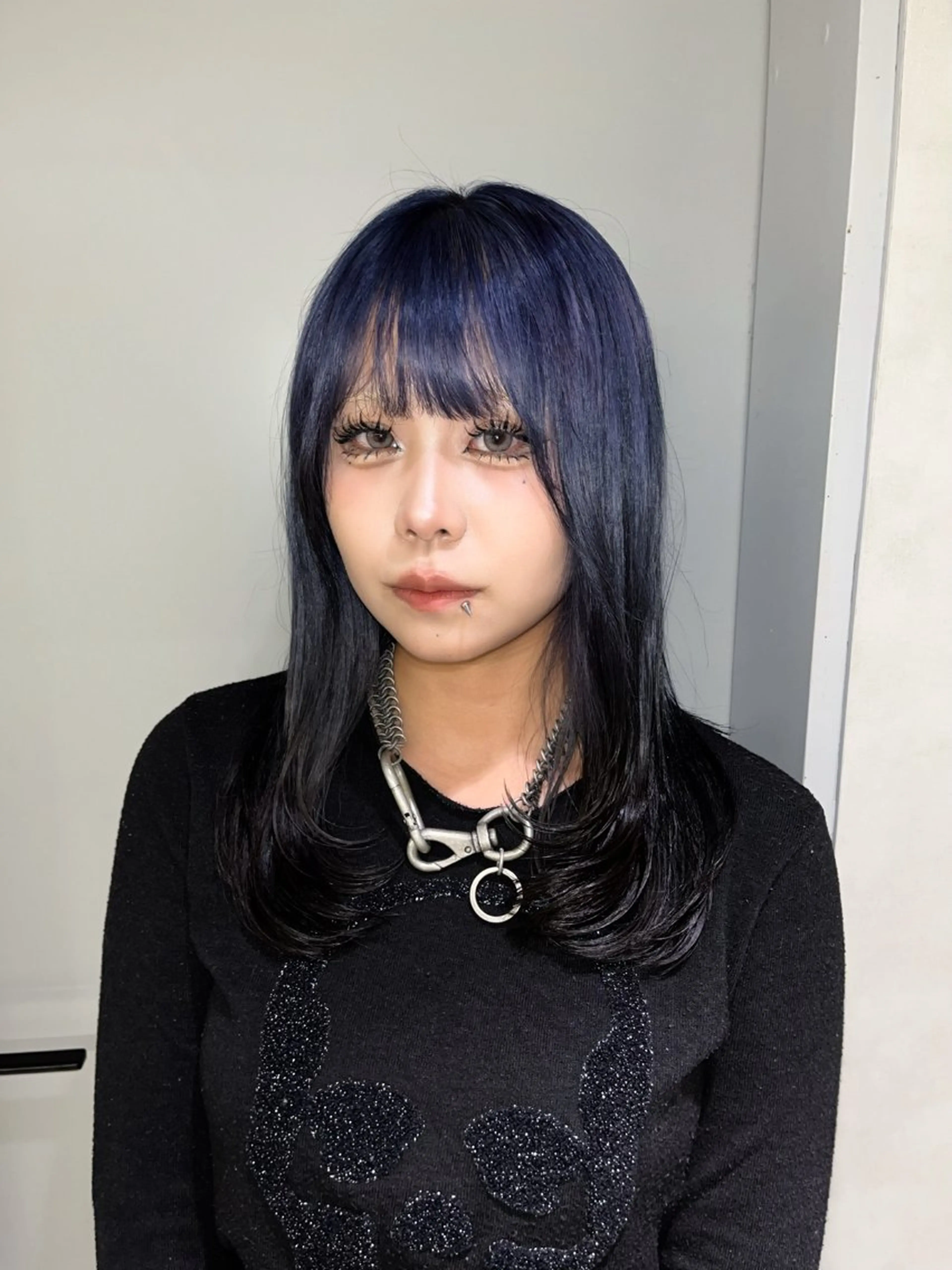 ミディアム ヘアカラー kiitos西梅田所属・モカ／ カラーモデル募集中のヘアスタイル