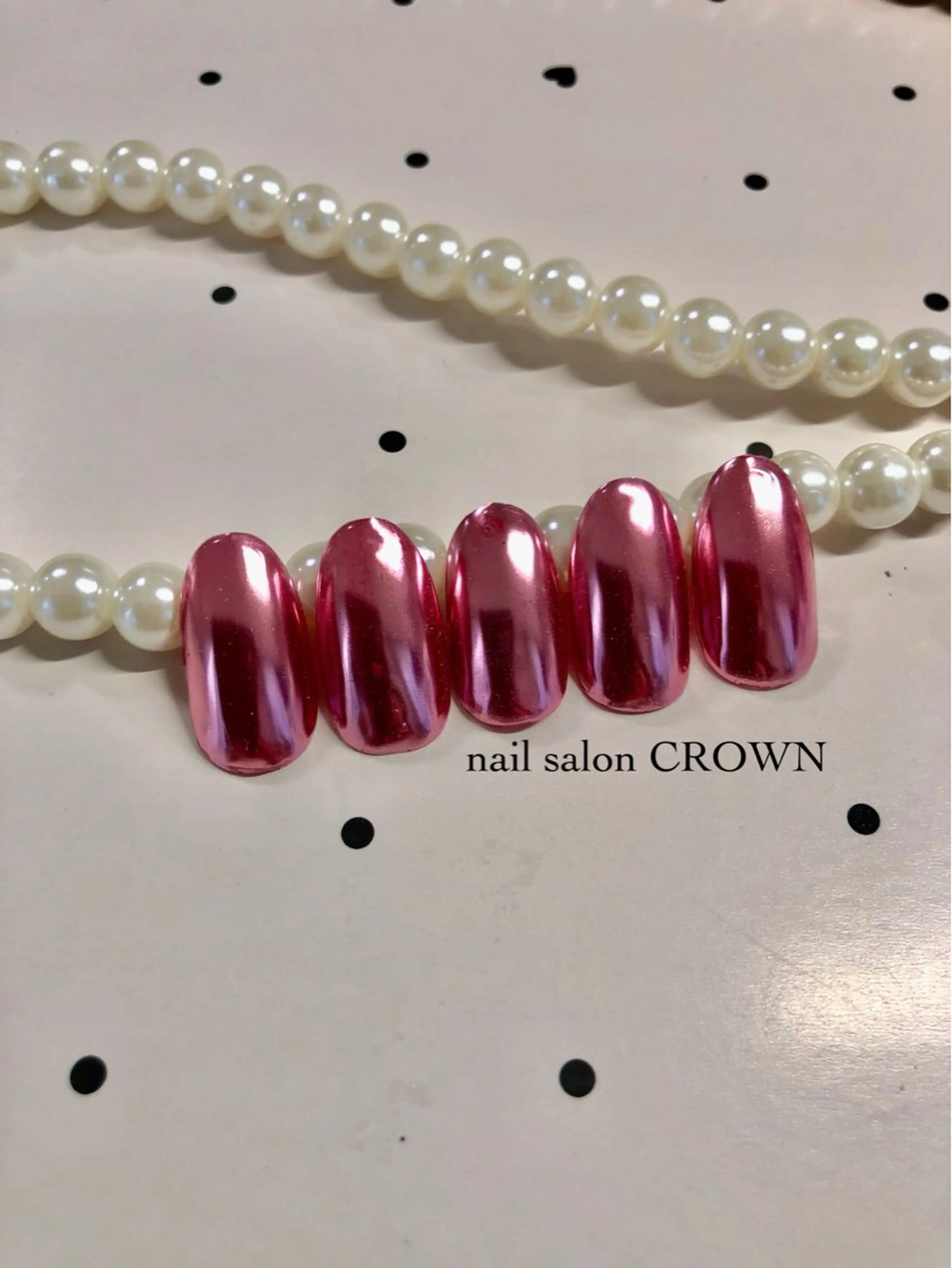 ネイル ミラーネイル nail salon CROWNのネイルデザイン