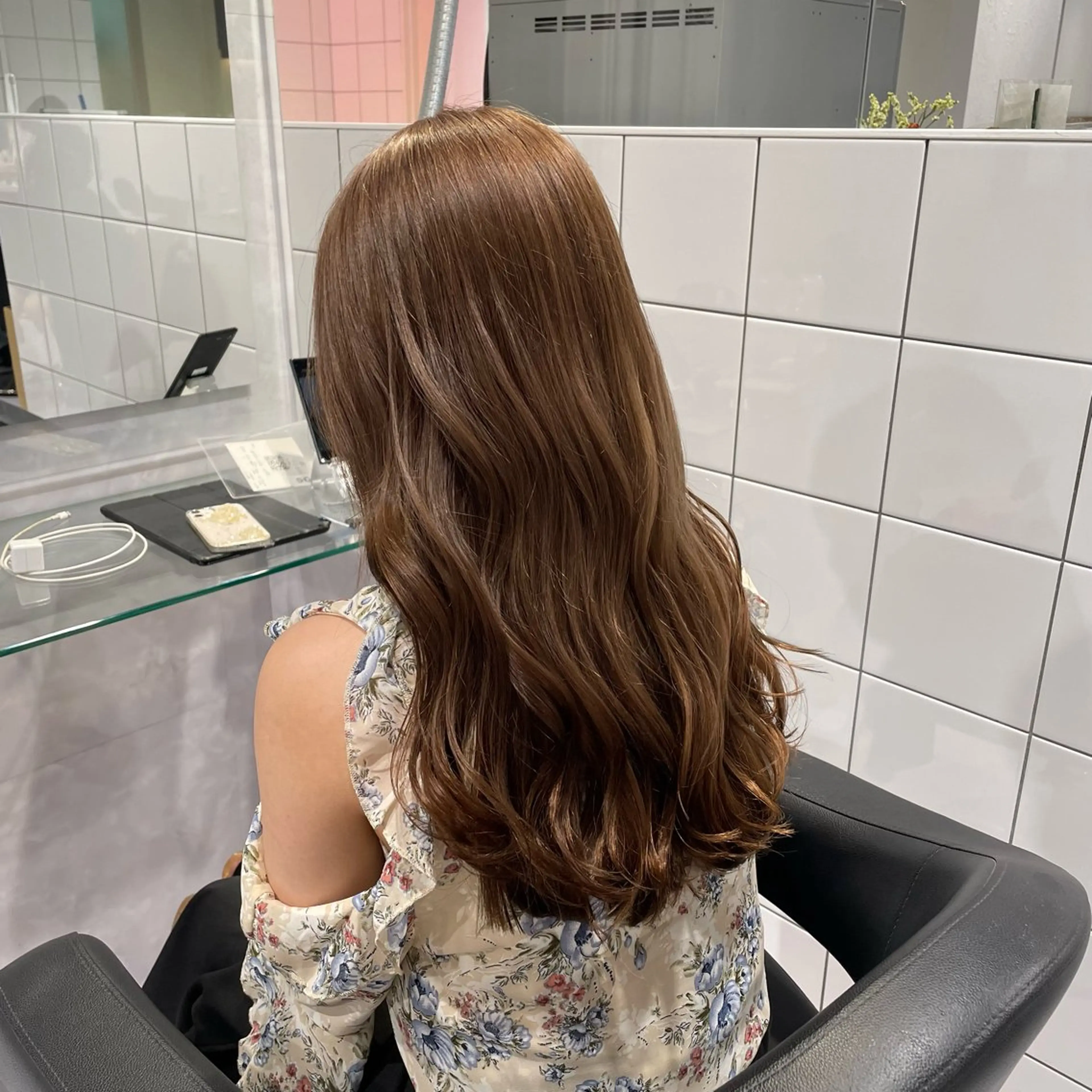 ロング カラー ヘアアレンジ 透明感ラベンダー💗 SHOのヘアスタイル