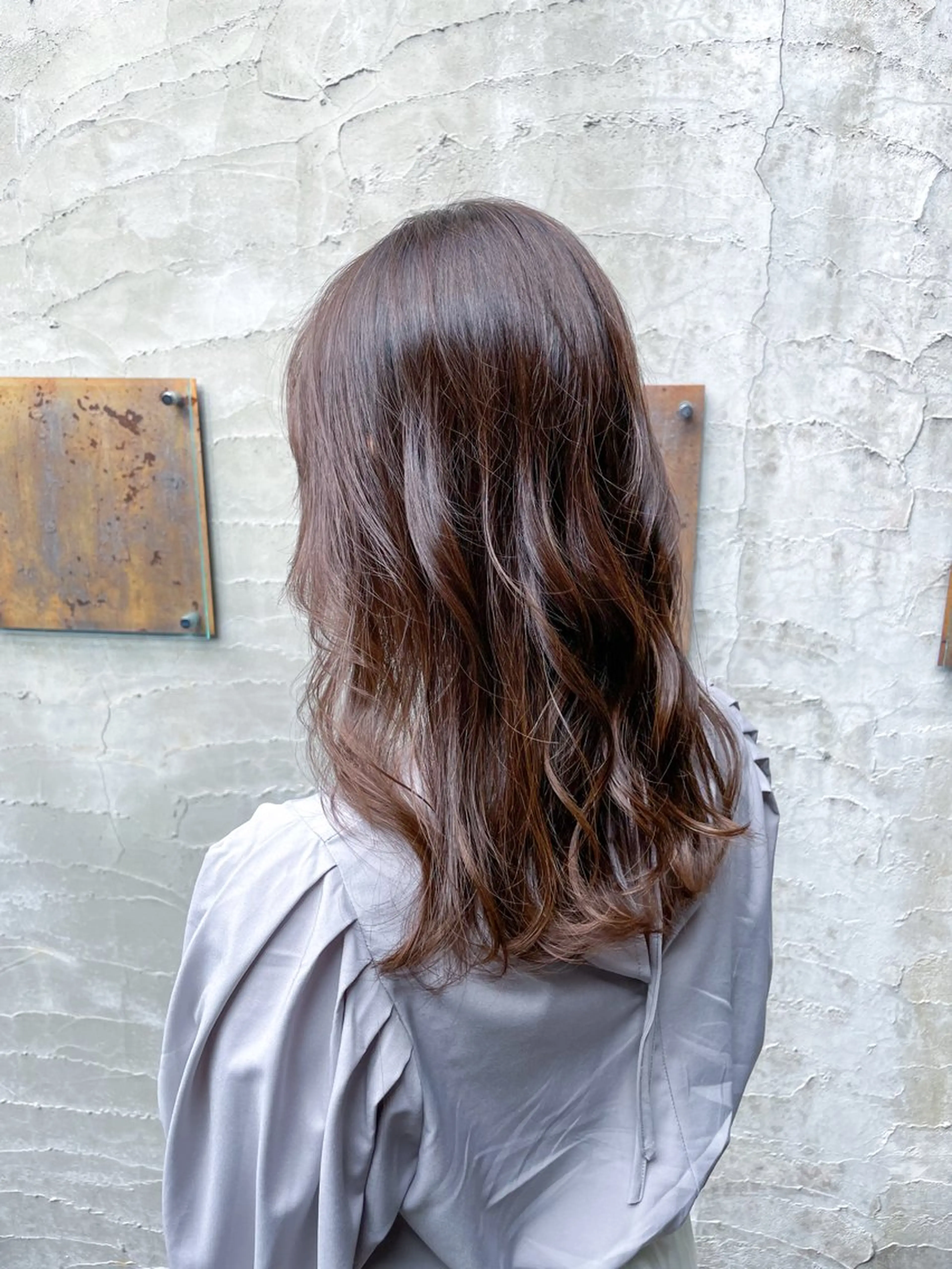 セミロング レイヤーカット カット パーマ トリートメント ショート/レイヤー/ ツヤ髪/なかちゃんのヘアスタイル