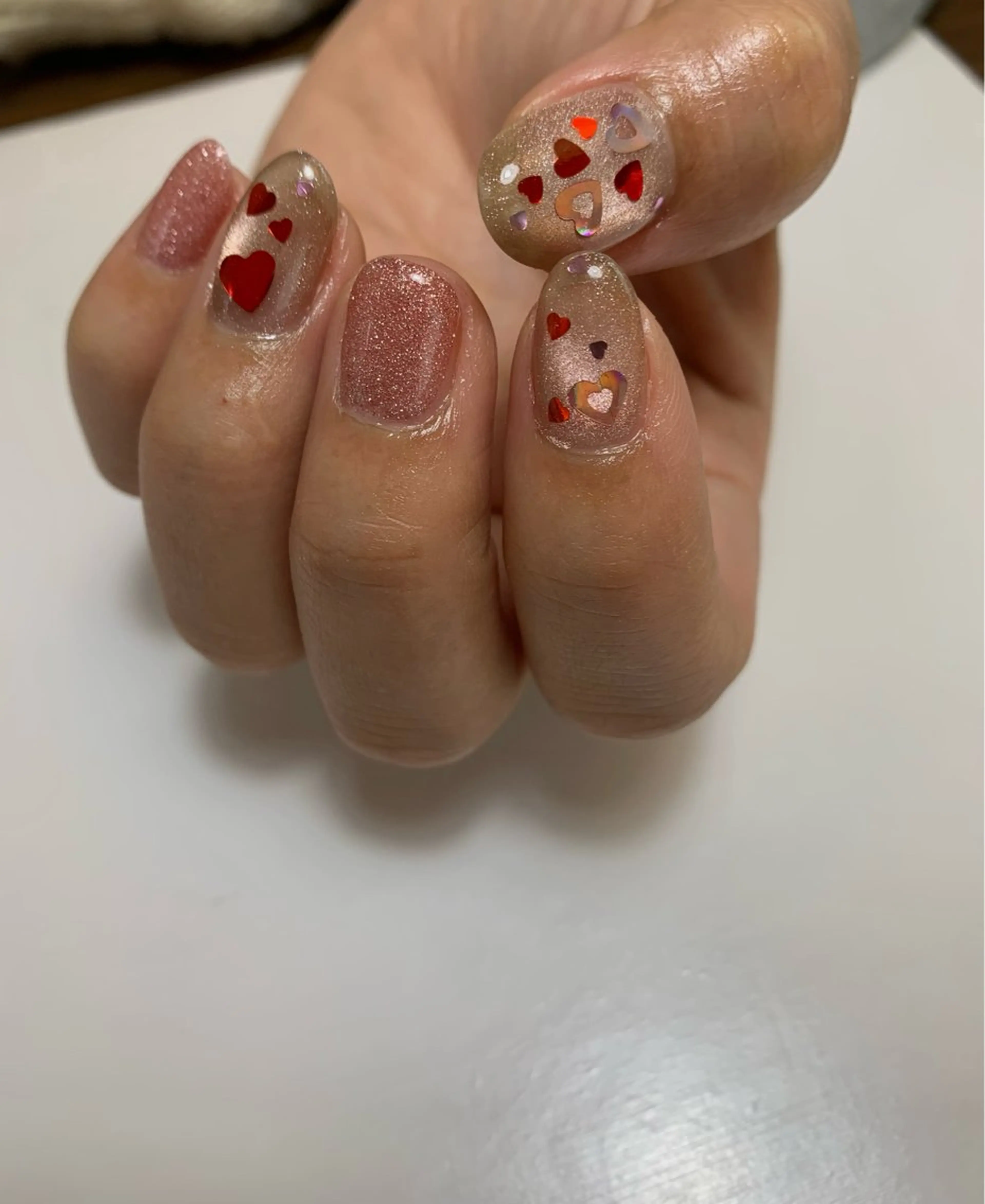 ネイル シンプルネイル バレンタイン is.nail 🌷sonokoのネイルデザイン