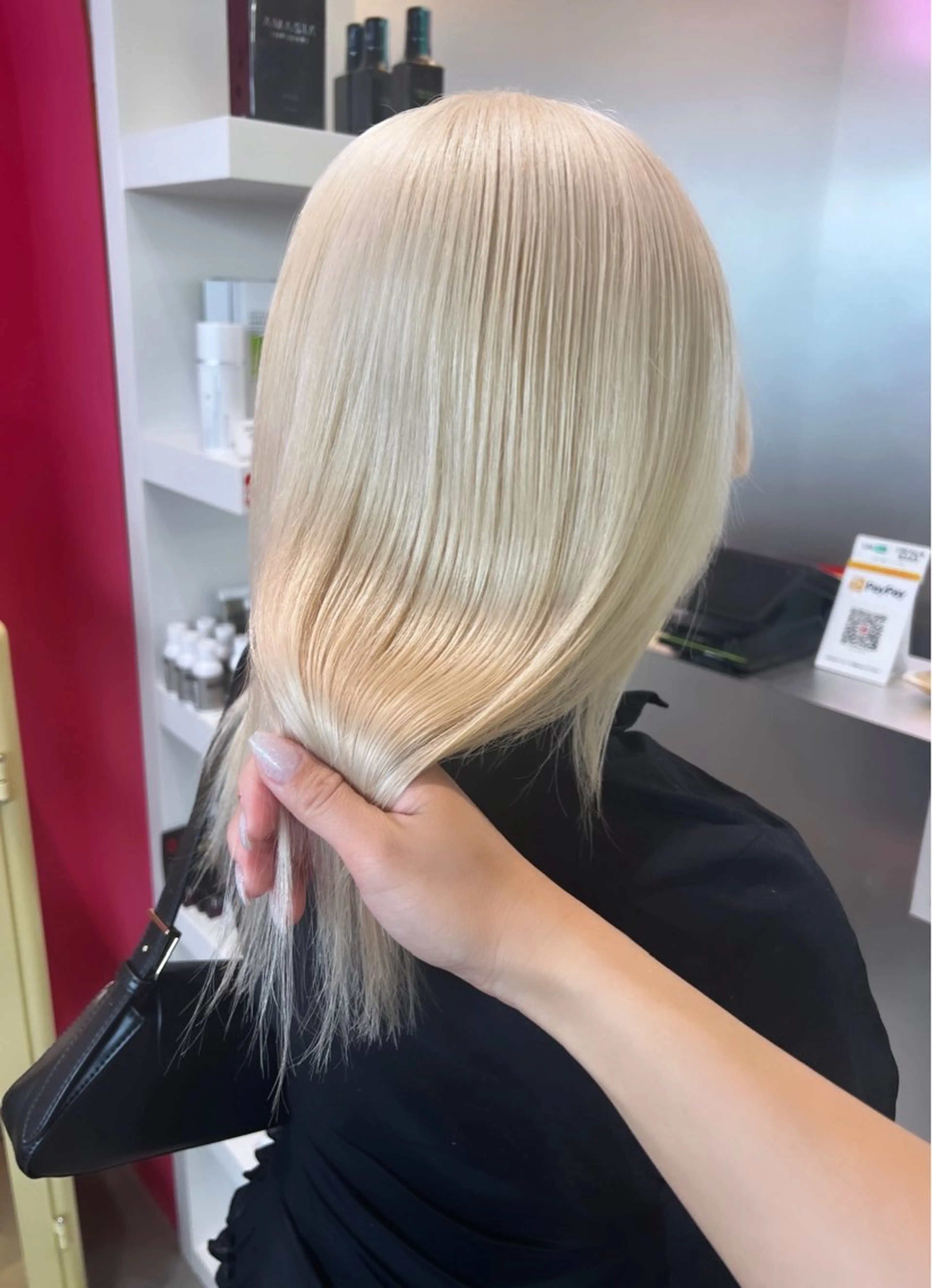 セミロング ヘアカラー box mico. mutsumiのヘアスタイル