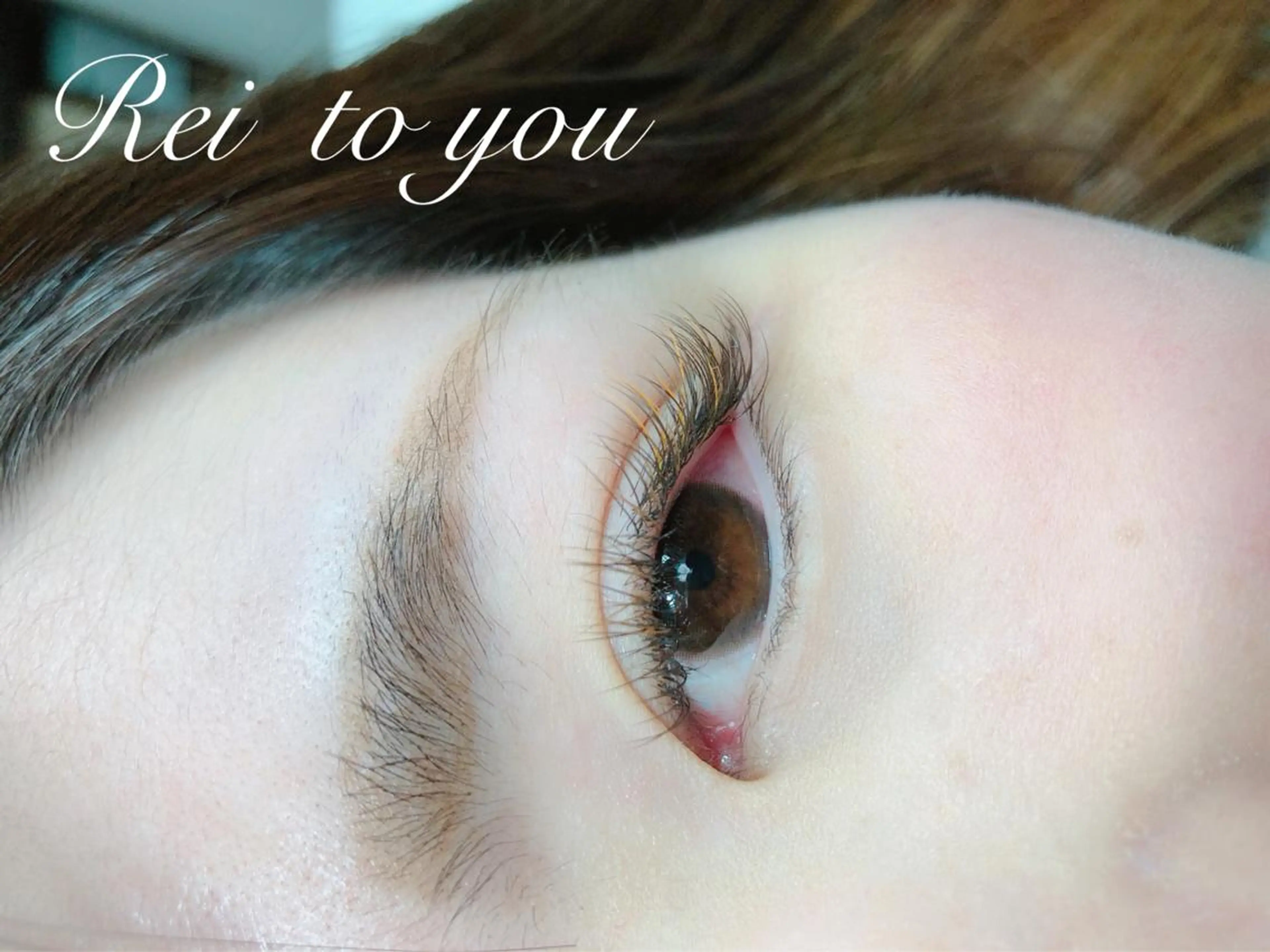 マツエク・マツパ 付け放題 カラーマツエク フラットラッシュ ナチュラル セーブル Rei to　youのマツエク・マツパデザイン