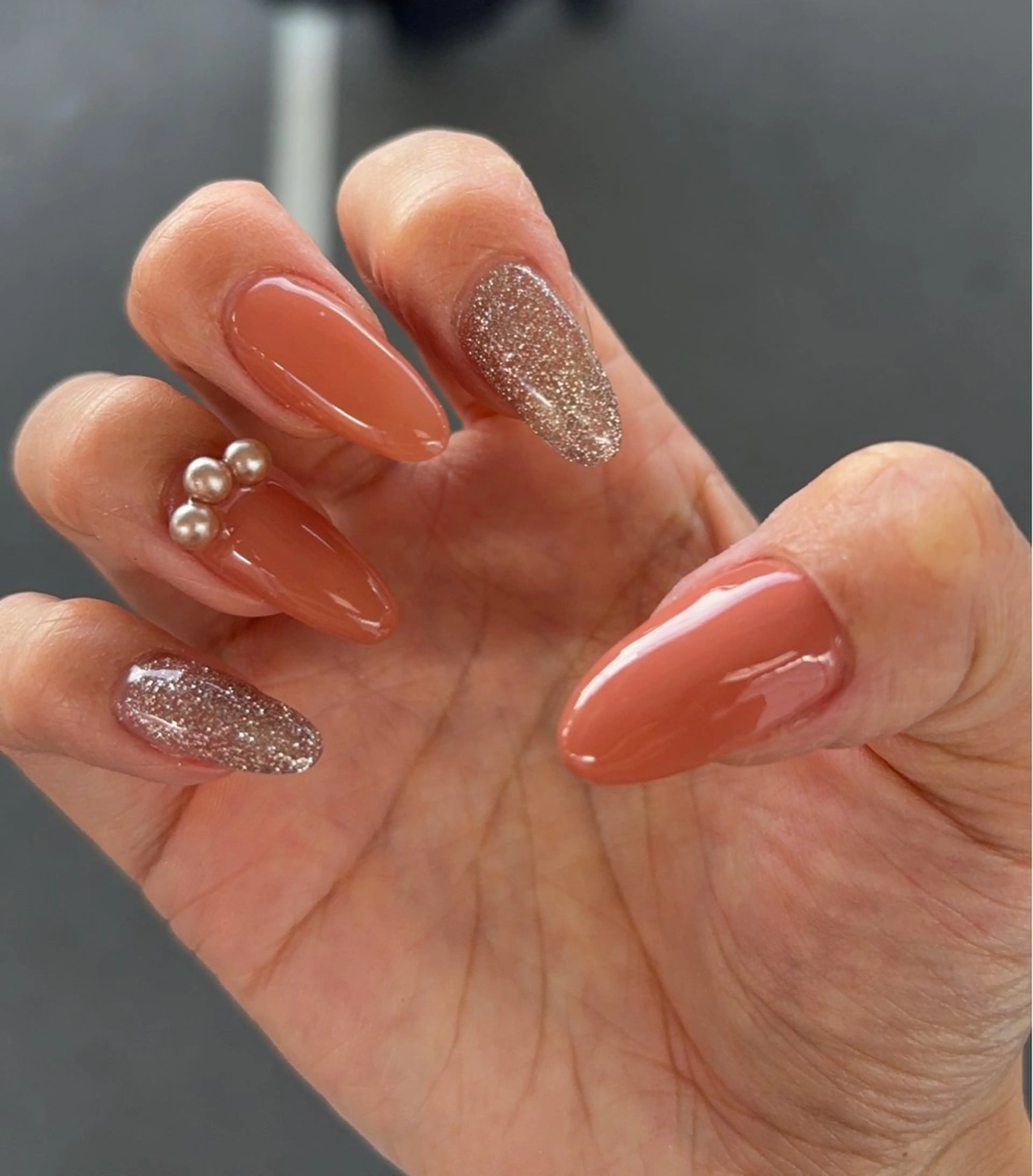 ネイル 長さ出し 持ち込み 春ネイル ハンドネイル N.style所属・Ｎ. styleのネイルデザイン