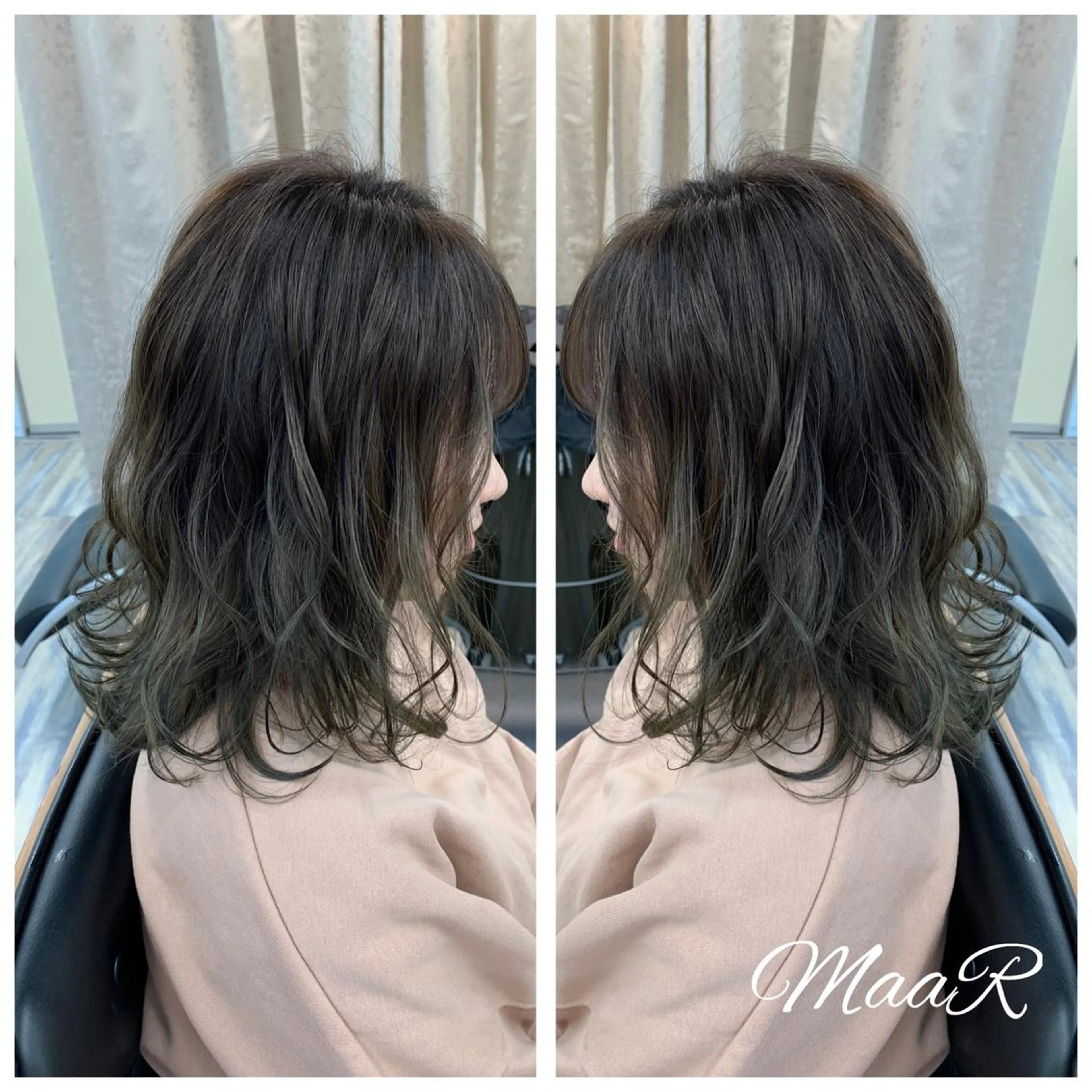 ミディアム カラー MaaR所属・Asuka Mabuchiのヘアスタイル