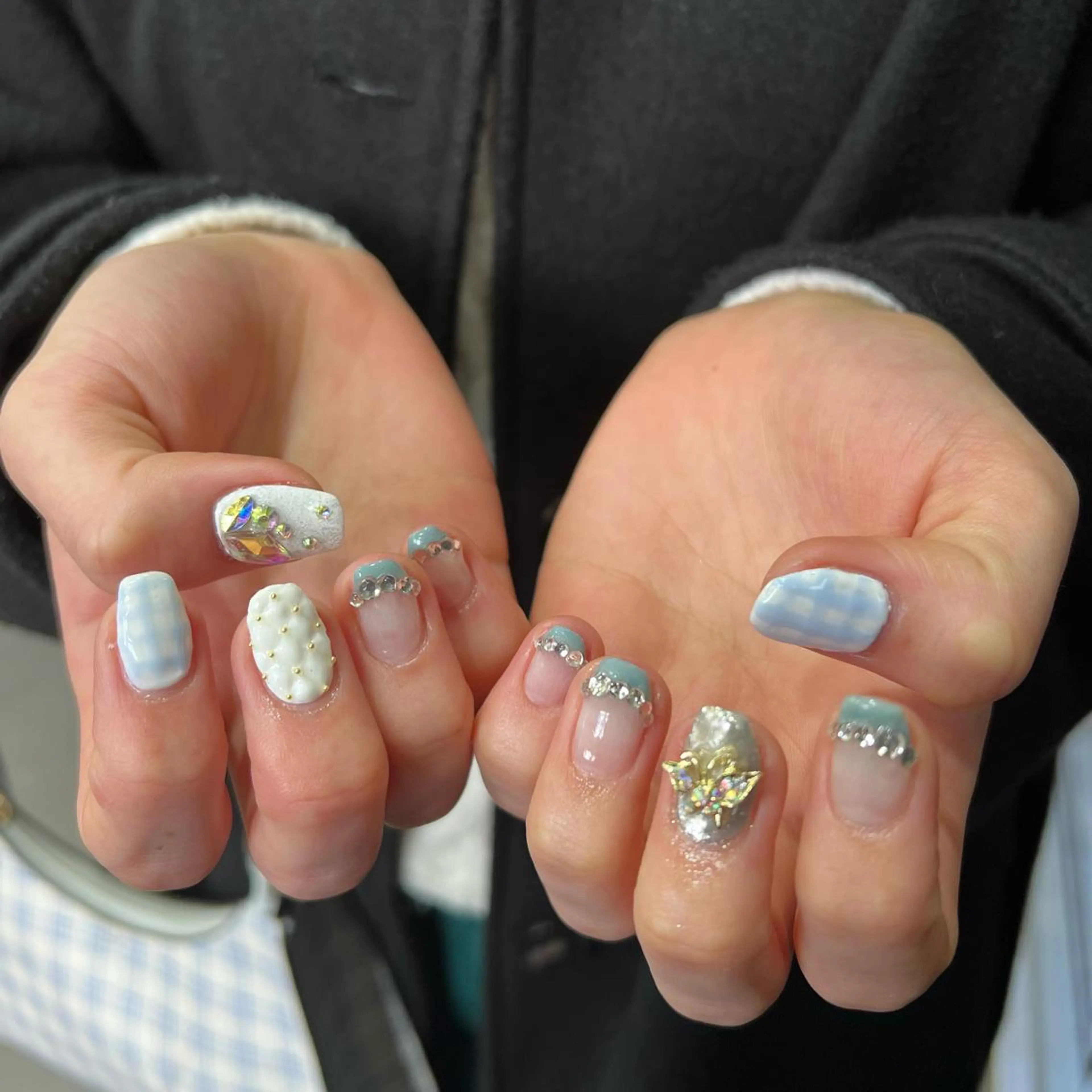 ネイル ハンドネイル 韓国🩶Y2Kネイル 💫くれはのネイルデザイン