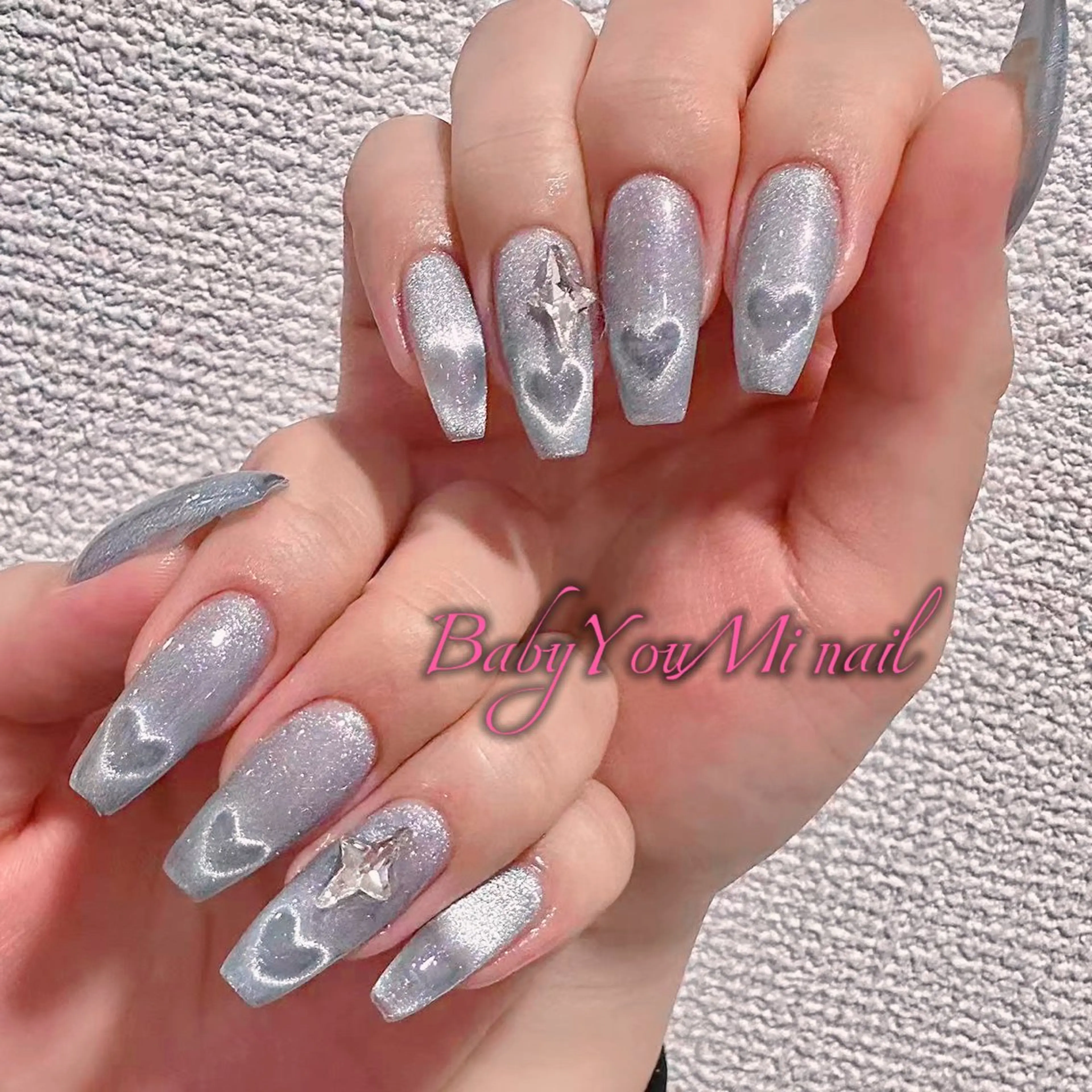 ネイル オーロラネイル フラワーネイル フットネイル フレンチネイル ジェルネイル ハンドネイル BabyYouMi ねねのネイルデザイン