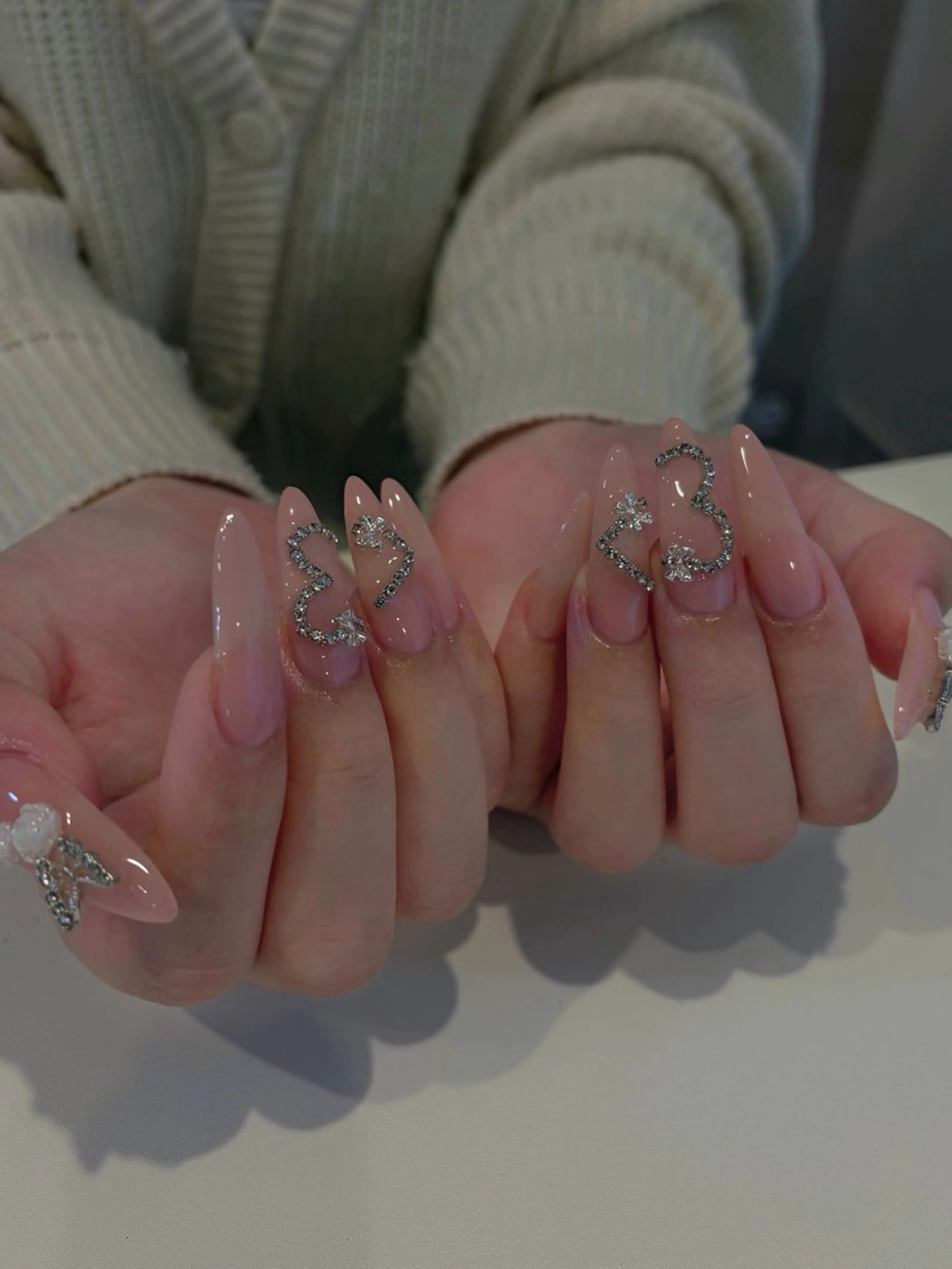 ネイル ハート ハンドネイル odette Mikiのネイルデザイン