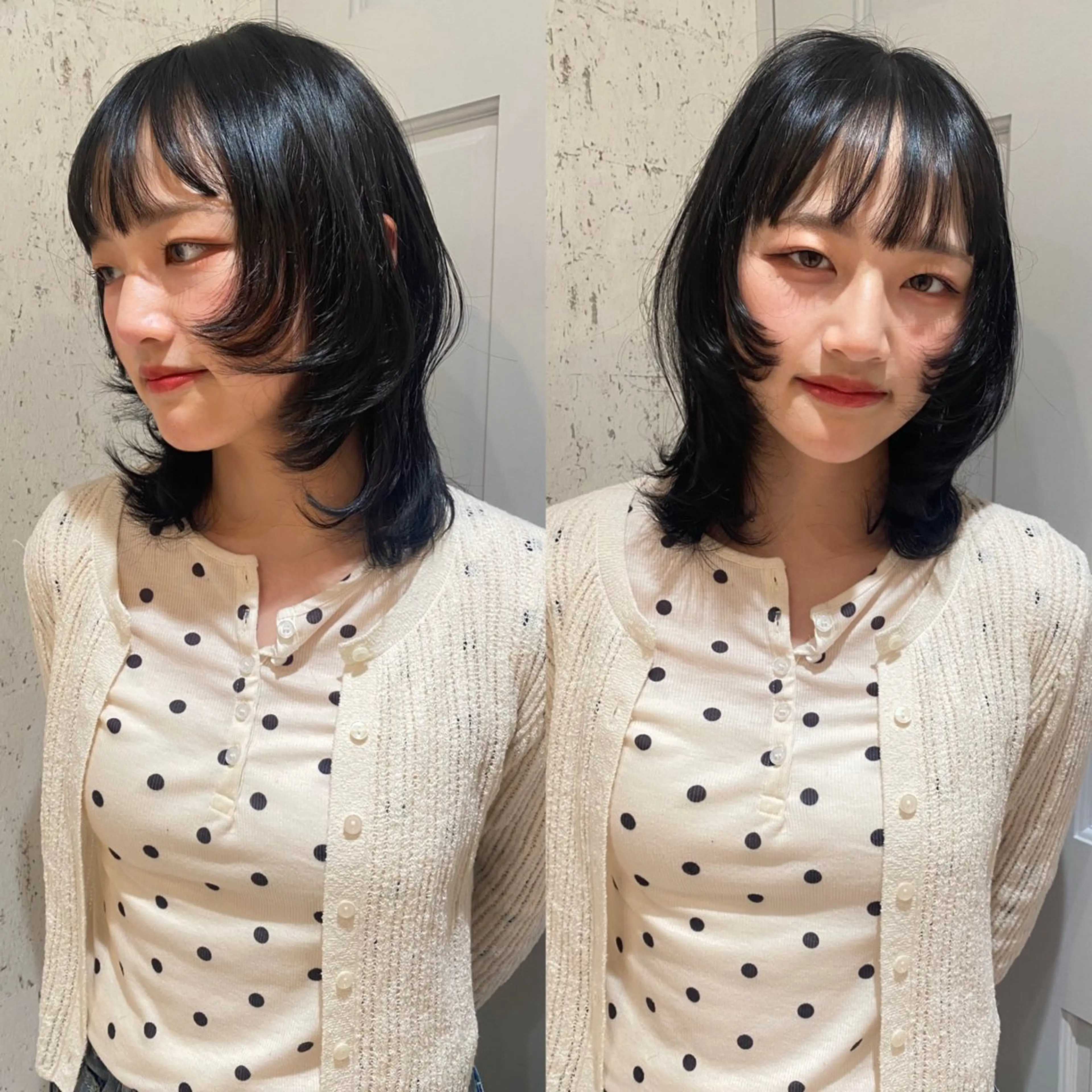 ミディアム カラー カット ヘアカラー トリートメント mai / linoah˚✧のヘアスタイル