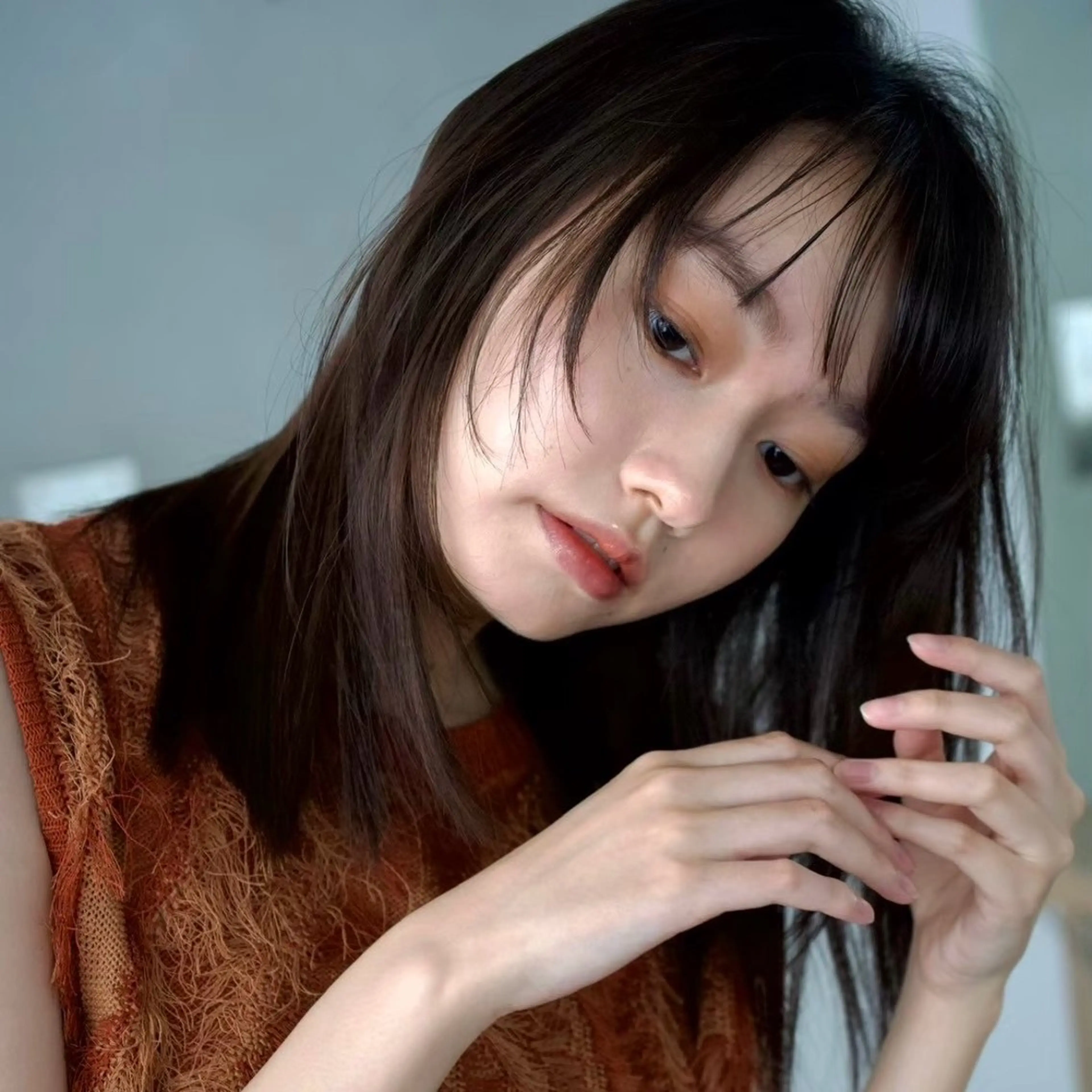 ミディアム 頭皮につけないカラー /白髪ぼかし/実加永のヘアスタイル