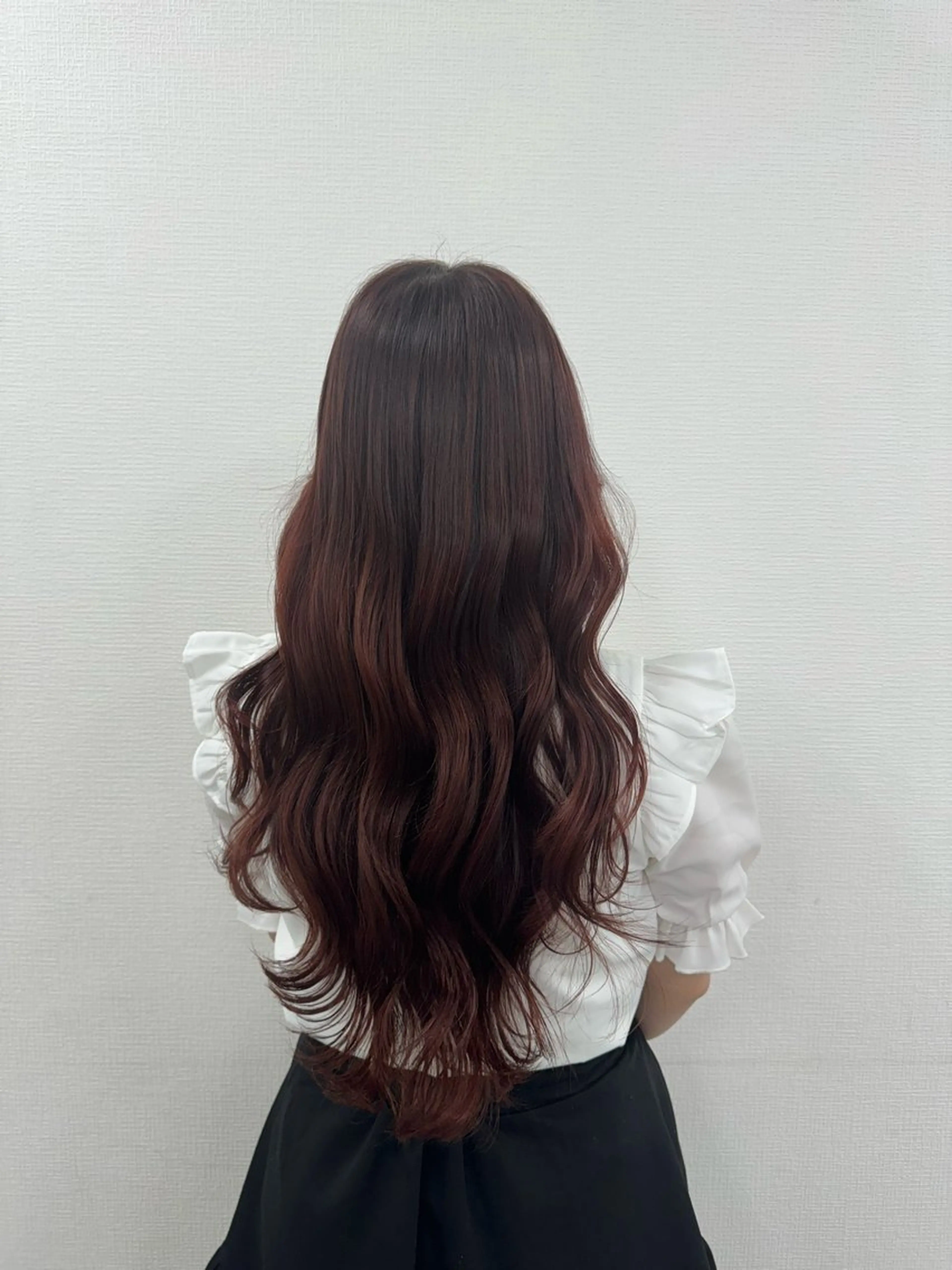 【🍪ブラウンカラー🧸】カラー＋シャンプーブロー＋ストレートorコテ巻き仕上げ❤︎の写真