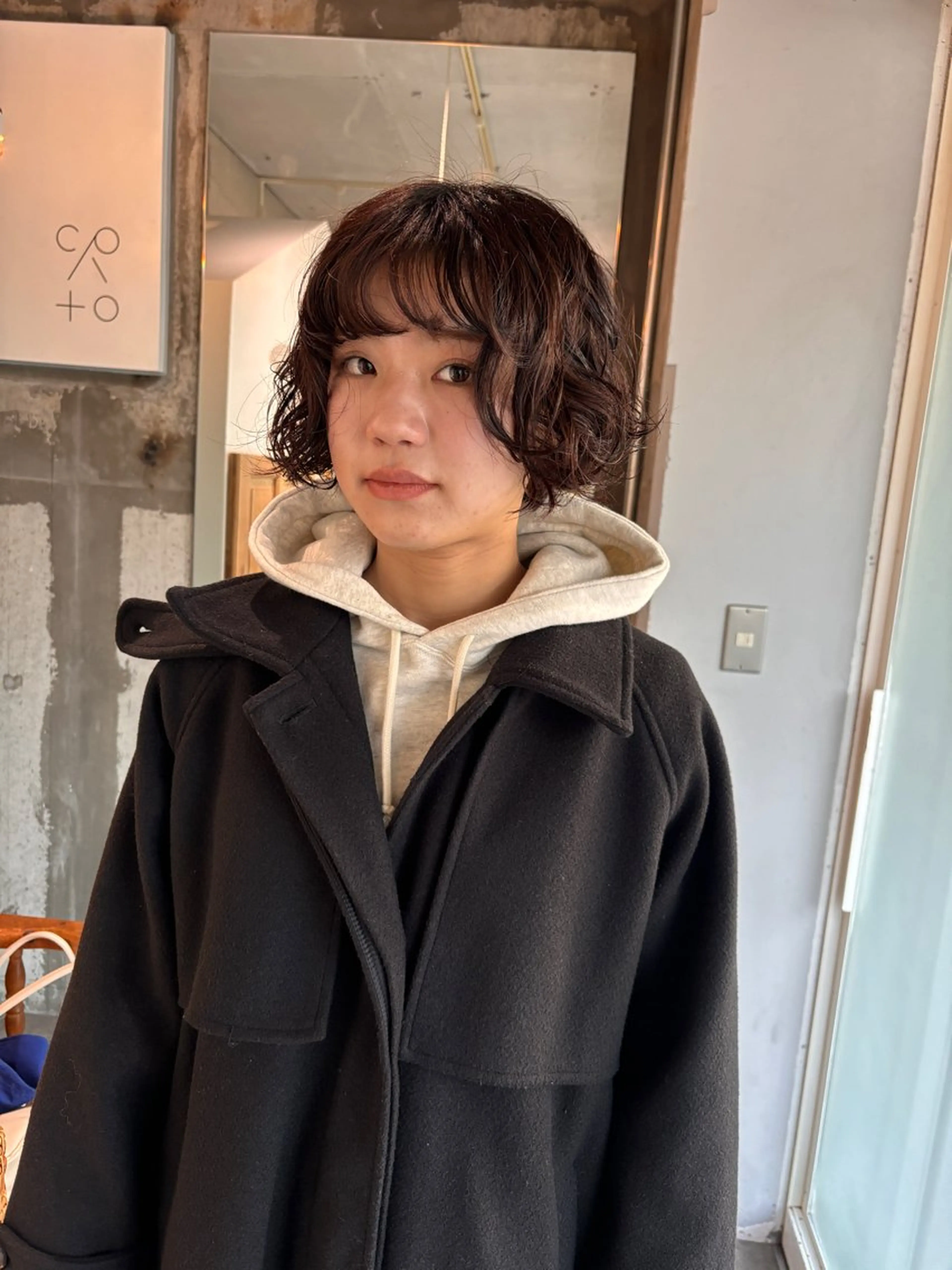 パーマ ボブ mirai/レイヤー ボブ/ショートのヘアスタイル