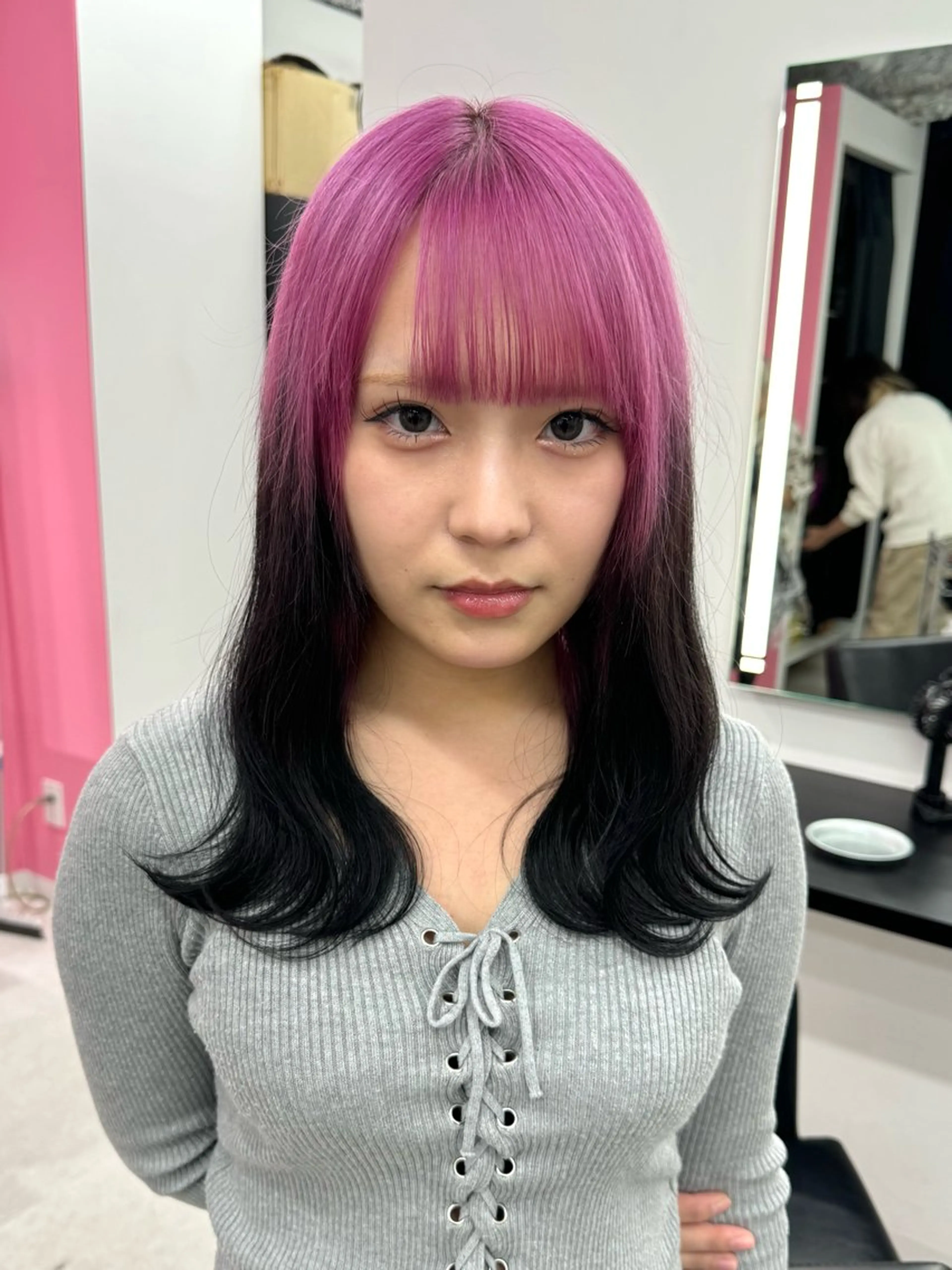 セミロング カラー ブリーチ ダブルカラー トリートメント EGO池袋所属・池袋/カラー/ shuのヘアスタイル