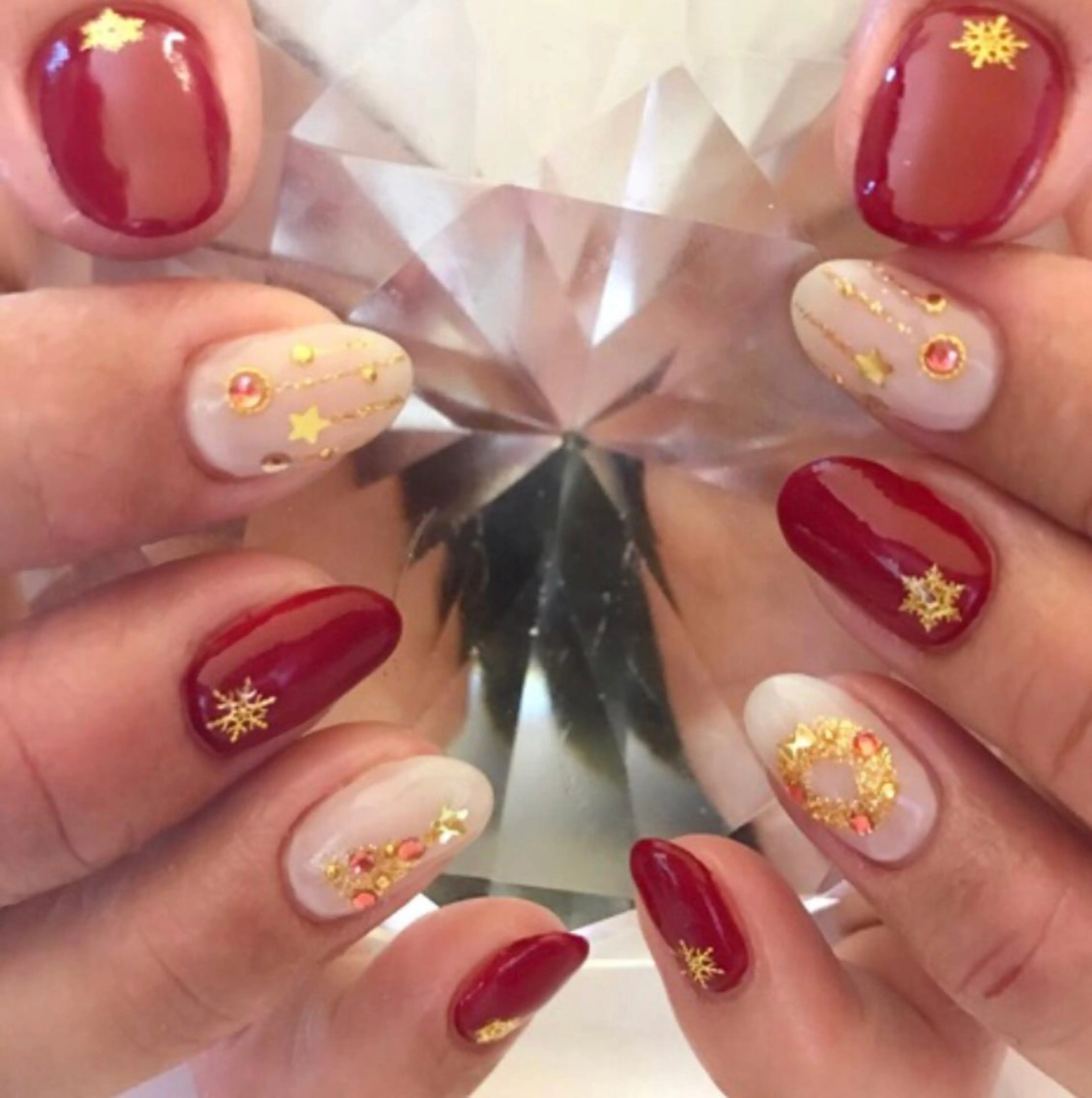 ネイル 冬ネイル クリスマス YUN 💅のネイルデザイン