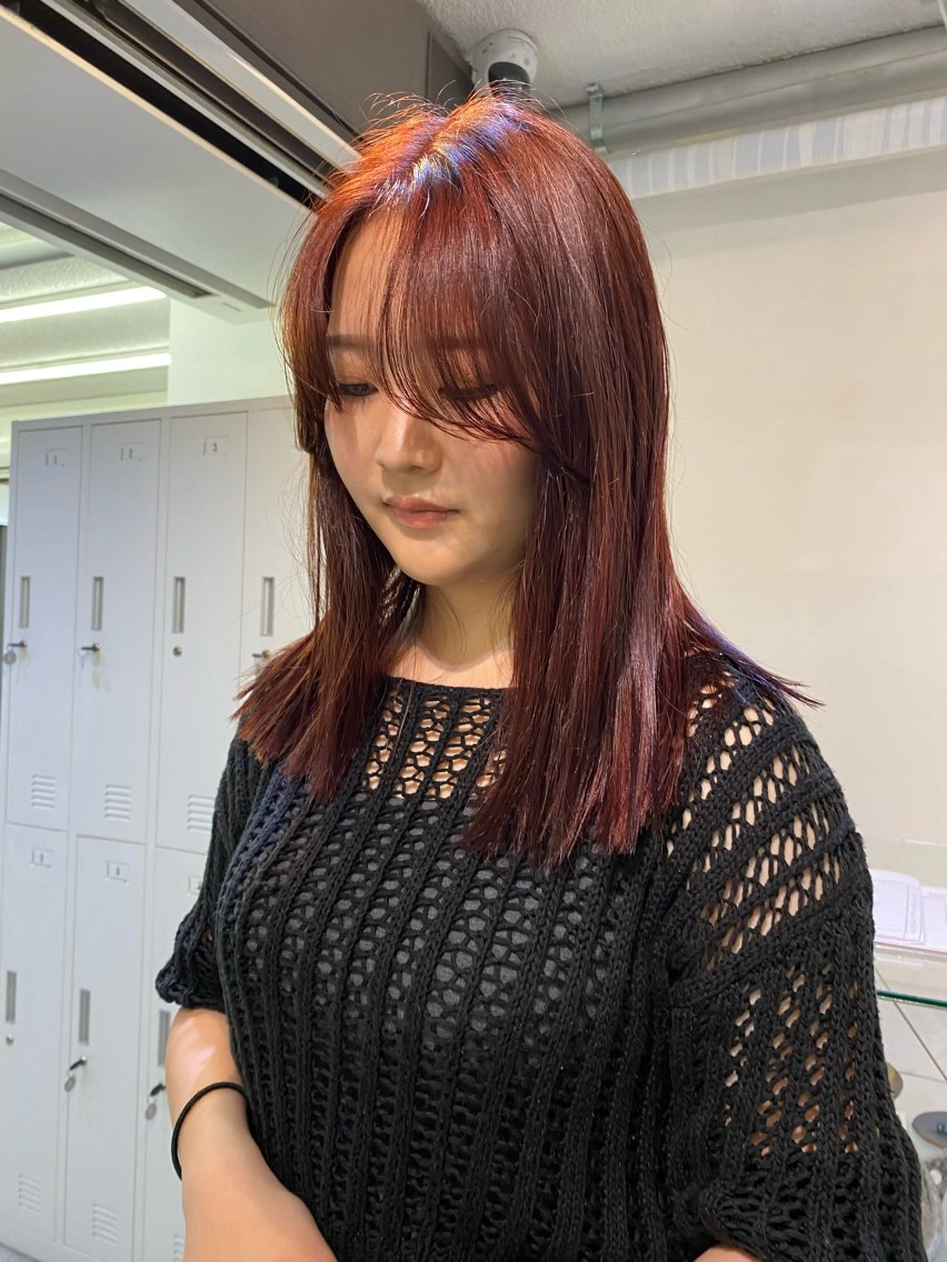 セミロング カラー iroha/ n.w.h🎀のヘアスタイル