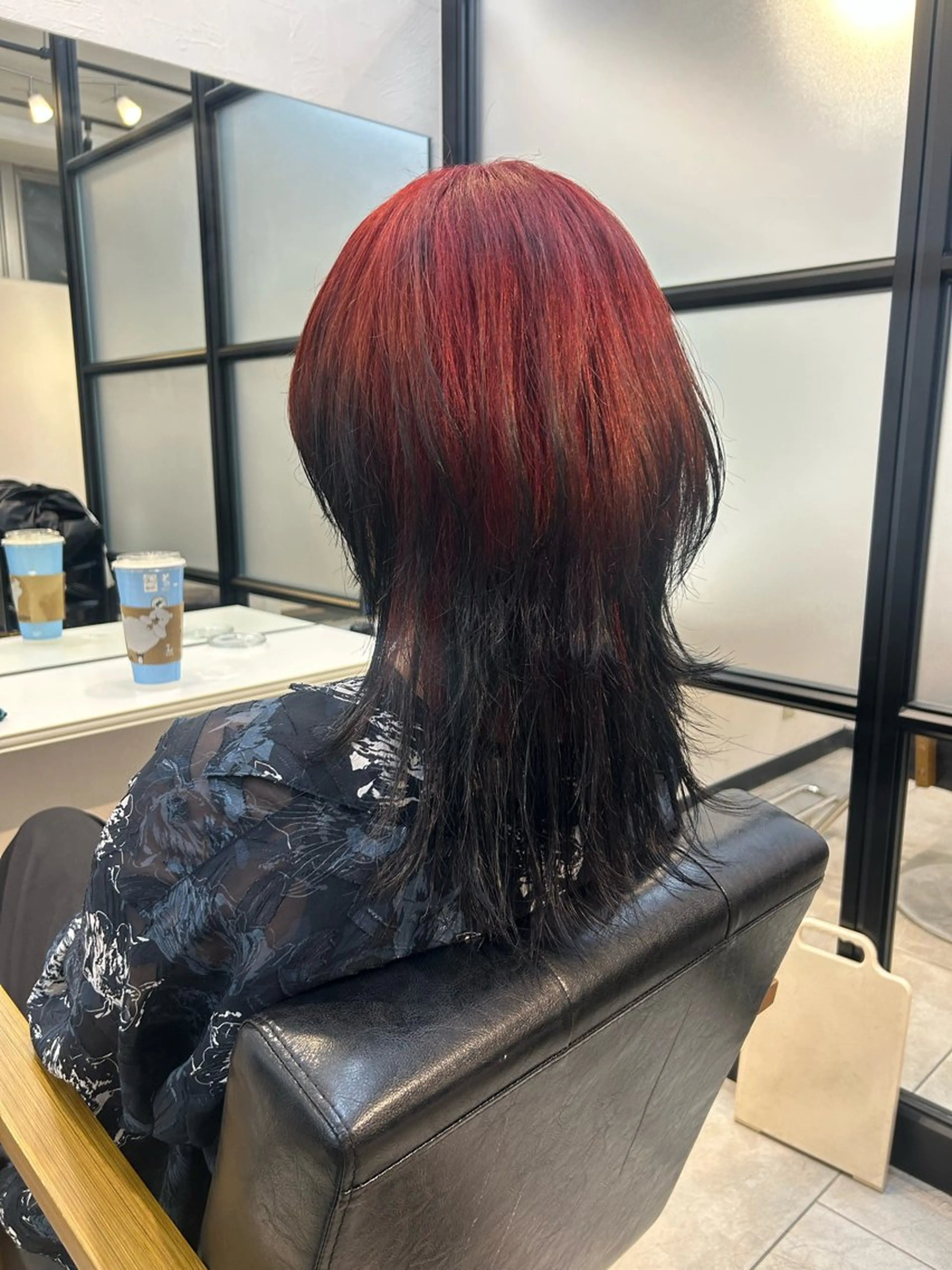 ミディアム ヘアカラー トリートメント Yui. ハイトーン/パーマ/のヘアスタイル