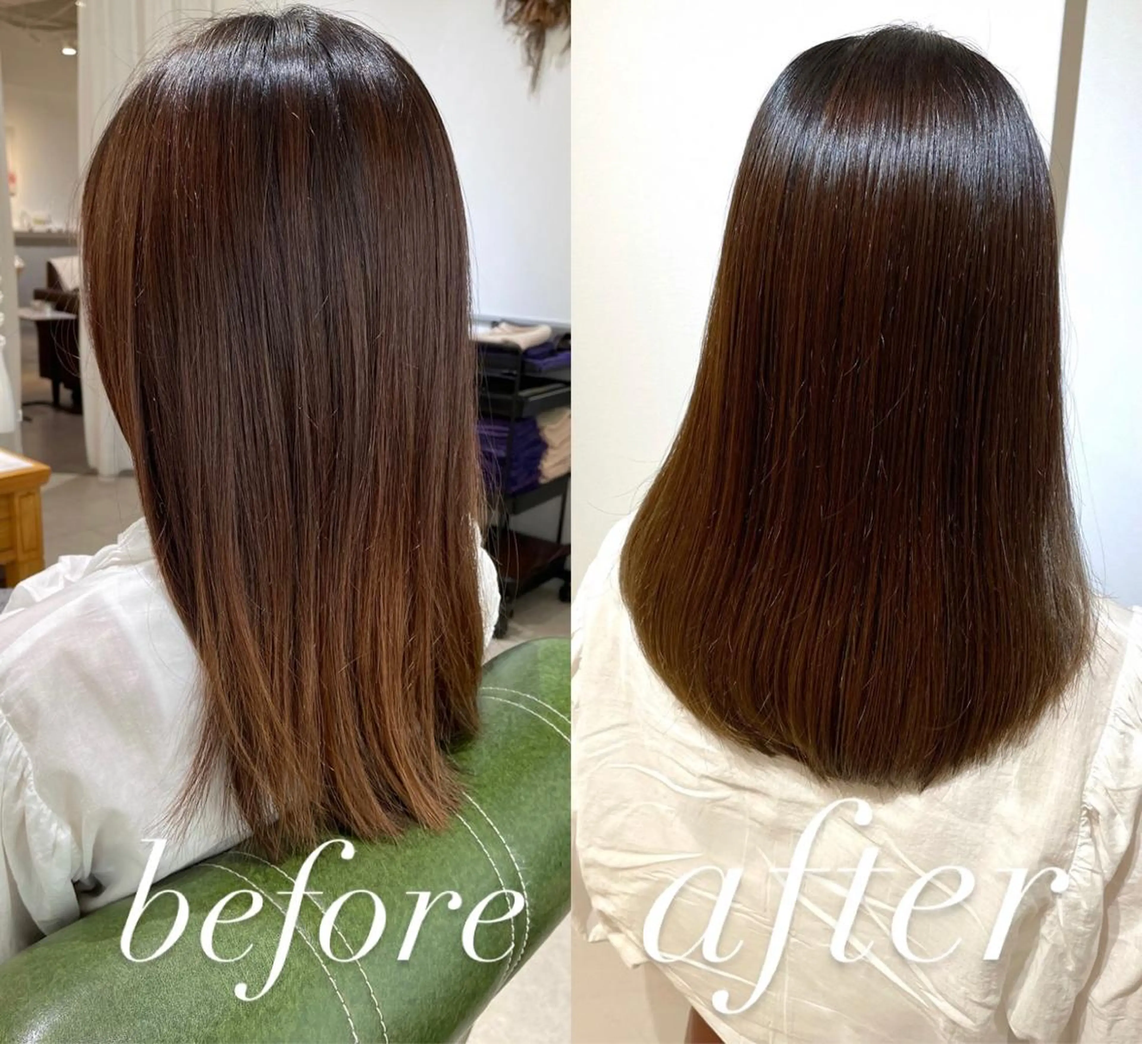 ミディアム カラー アクアカラー 髪質改善 トリートメント カット ヘアカラー トリートメント 過去一の柔髪ヘア 🌿IVYjoureのヘアスタイル