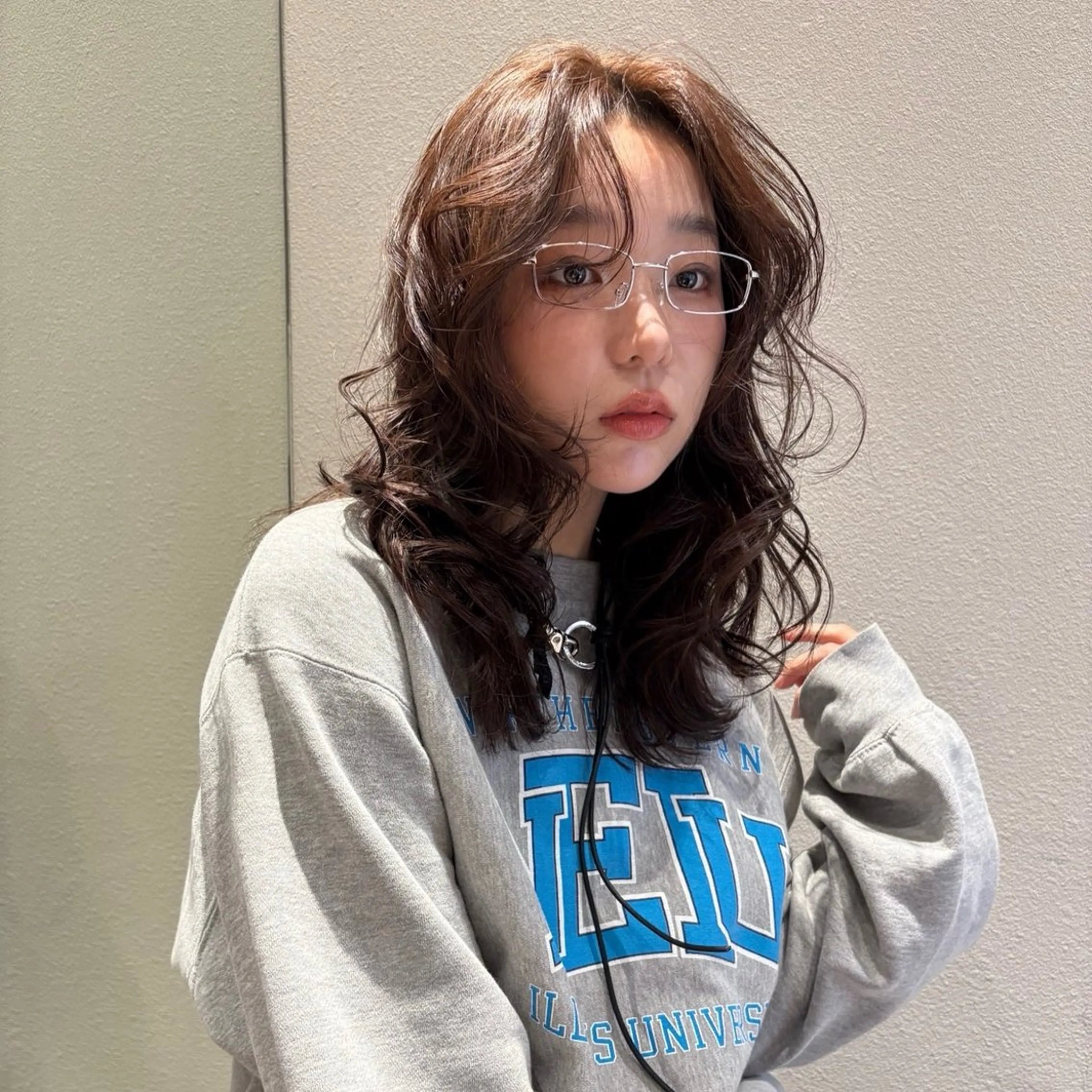 ロング カラー パーマ 似合わせカット カット ヘアカラー トリートメント レイヤー/髪質改善 Lond ambreのヘアスタイル